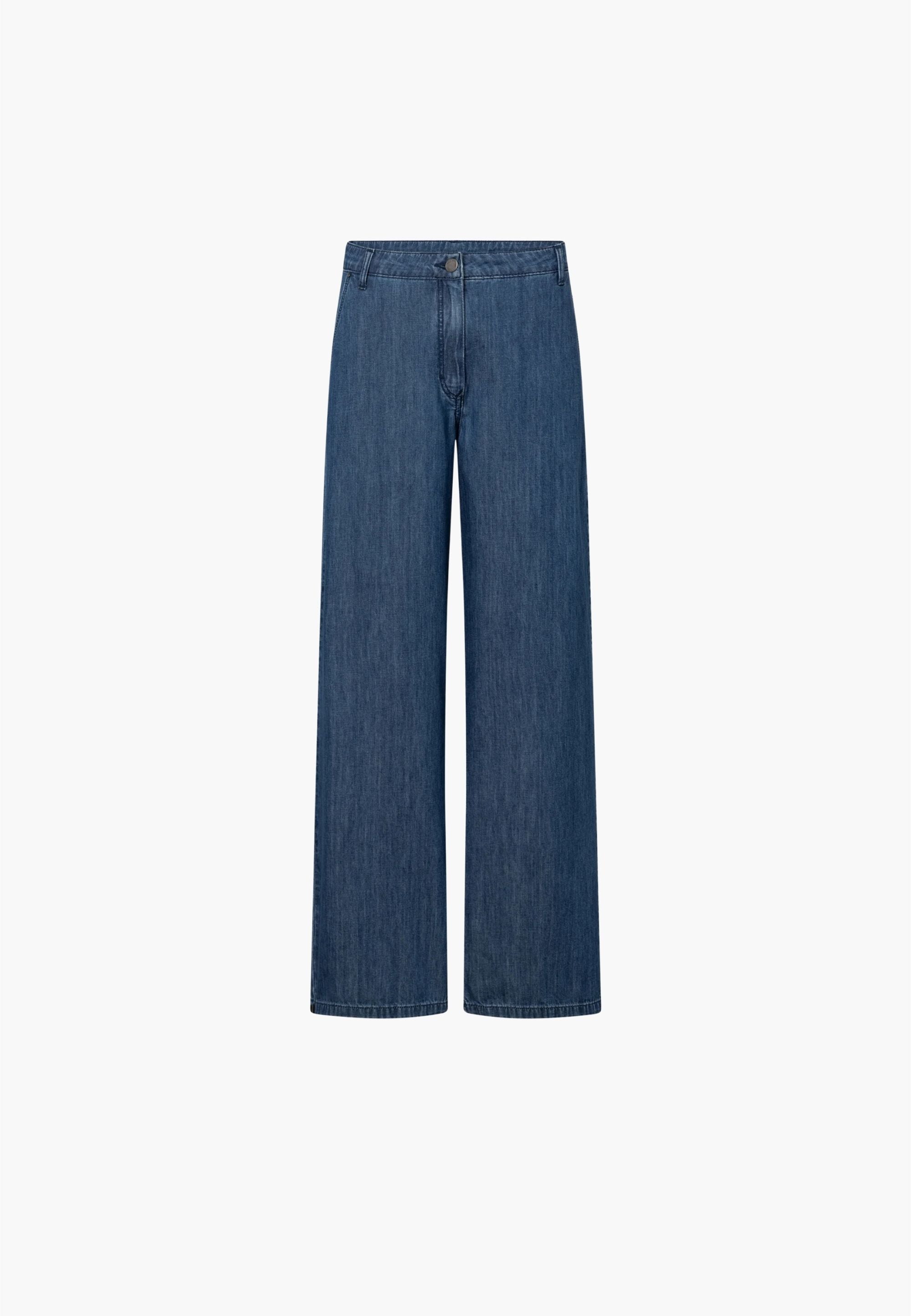 LAURIE Charm Elastic Loose - Medium Length Loose 49601 Blue denim