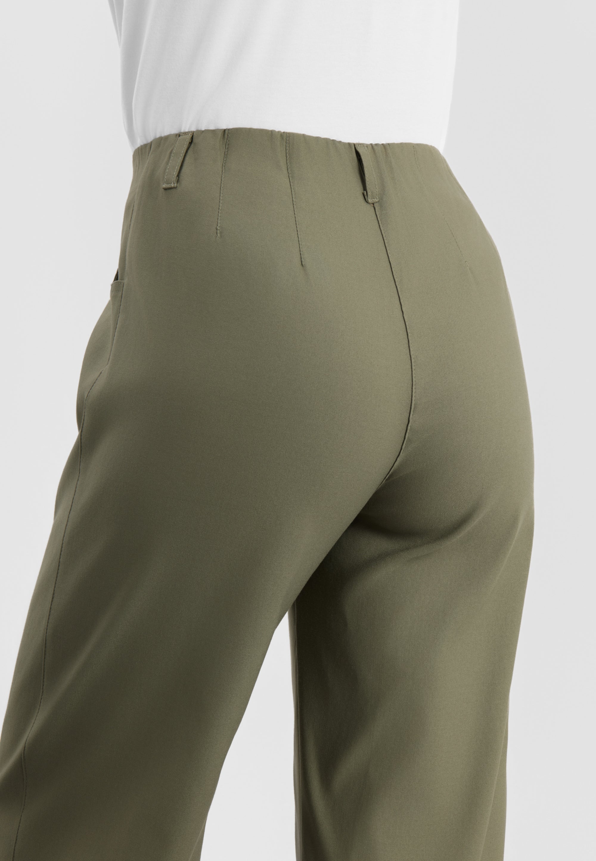 LAURIE Donna Loose - Cropped Loose 55100 Khaki