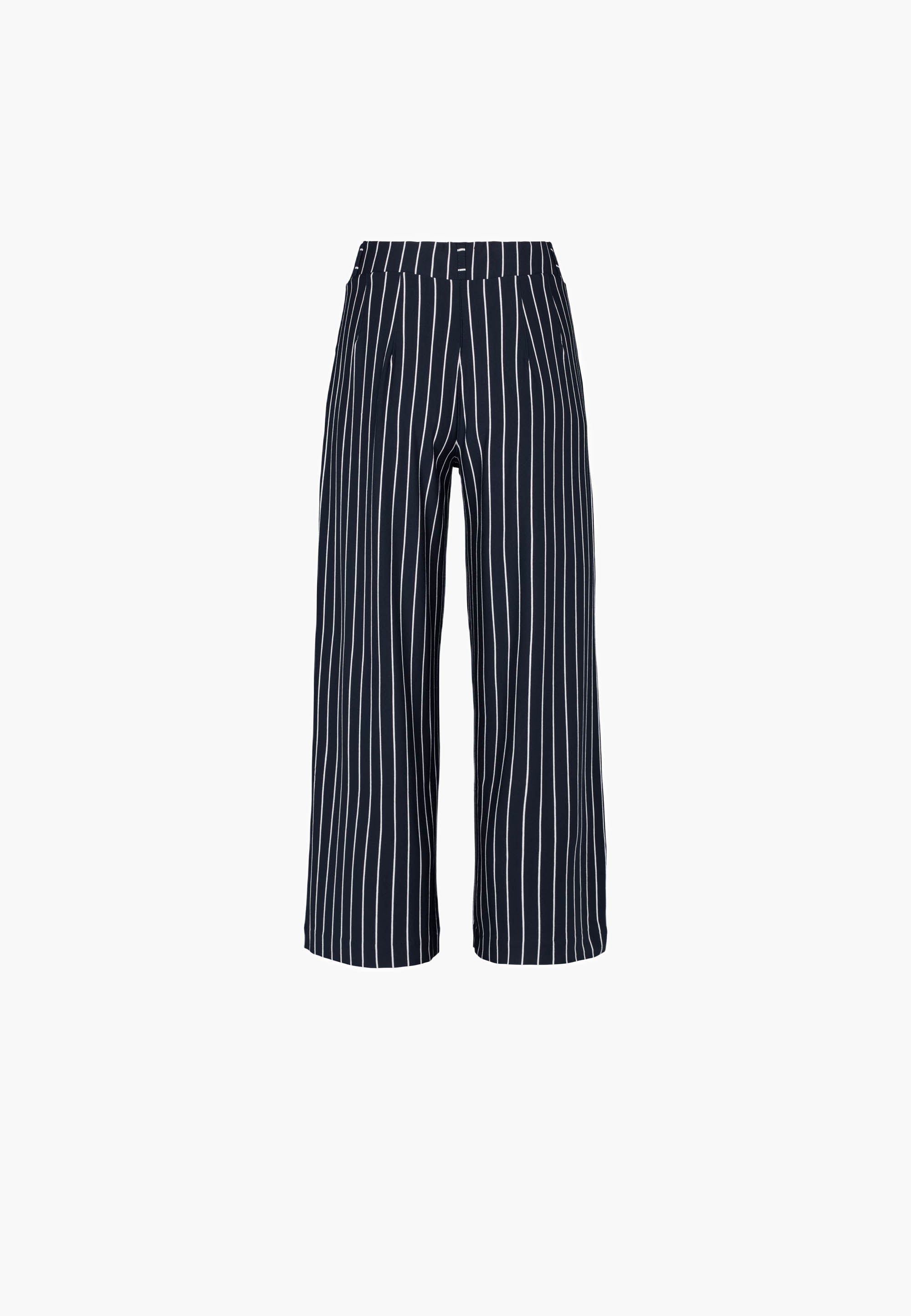 LAURIE Donna Loose Jersey - Cropped Loose 49222 Navy Stripe