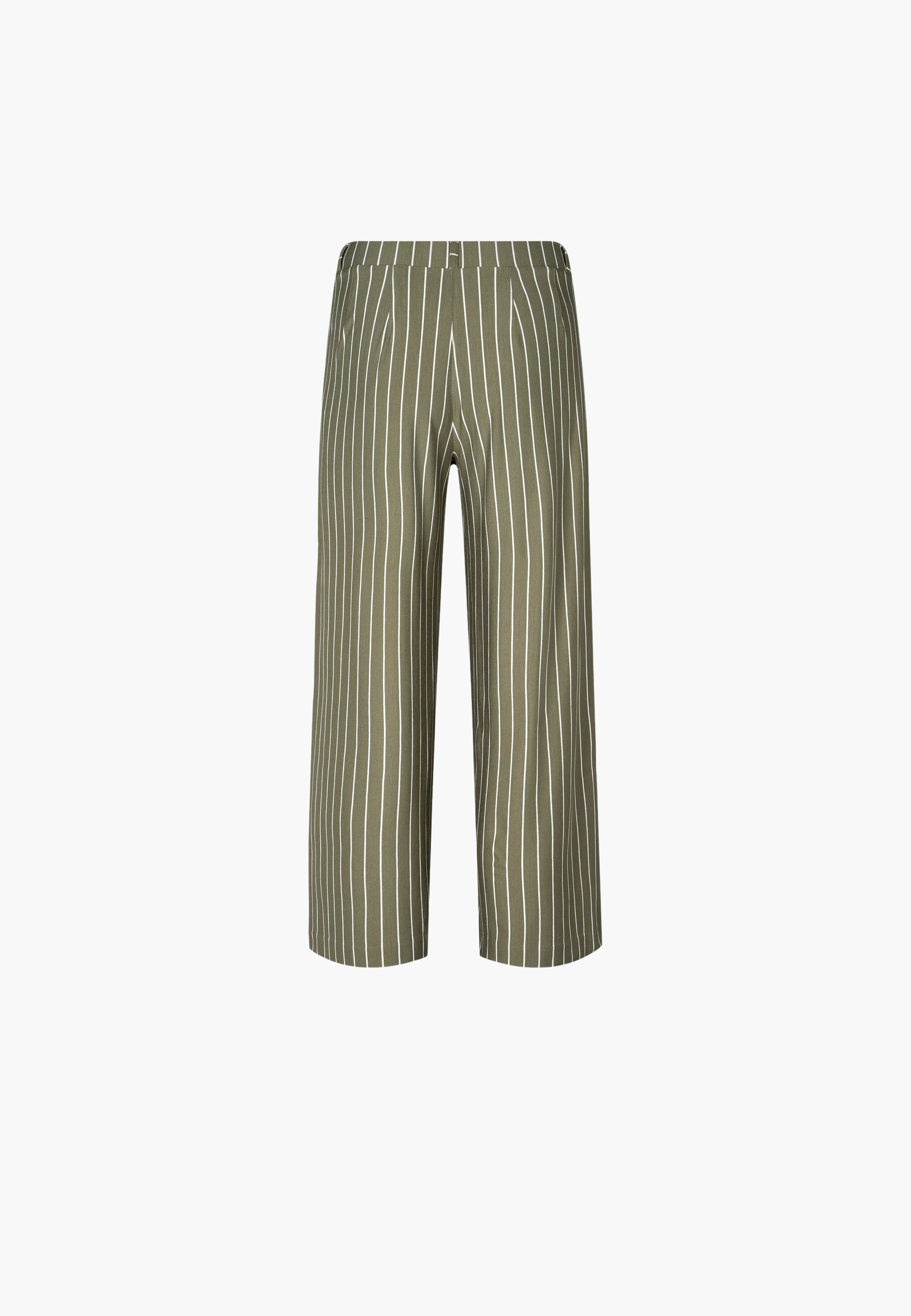 LAURIE Donna Loose Jersey - Cropped Loose 55222 Khaki stripe