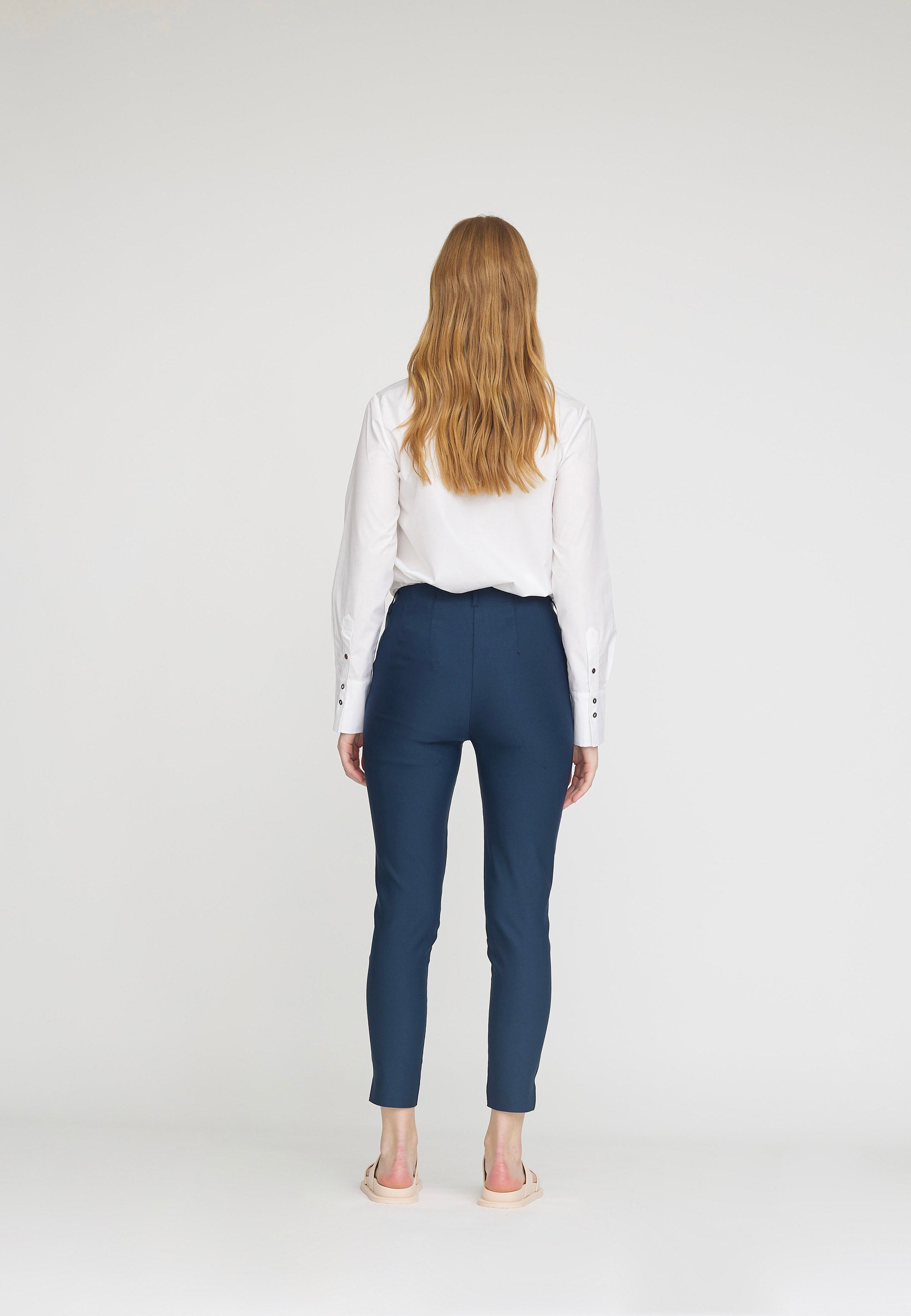 LAURIE Elizabeth Slim Cropped Slim 49000 Navy