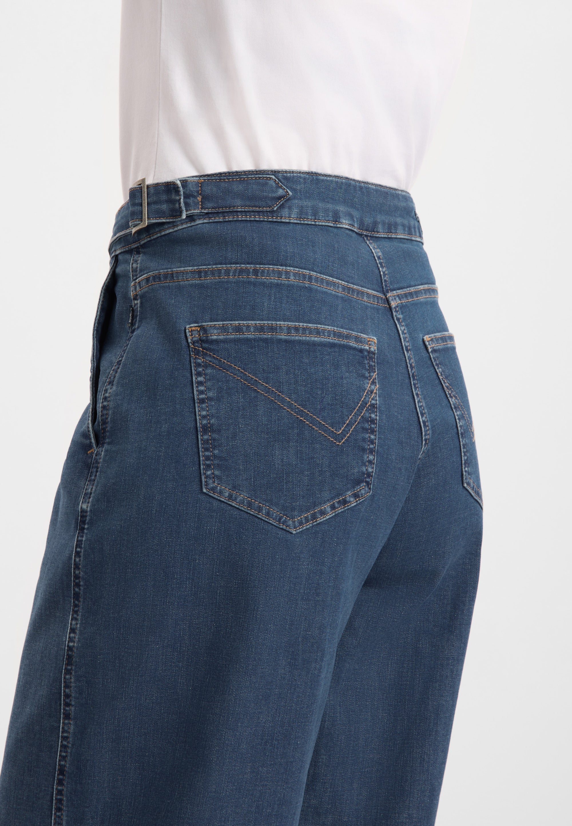 LAURIE Freya Tapered Loose Cropped Loose 49401 Blue Denim