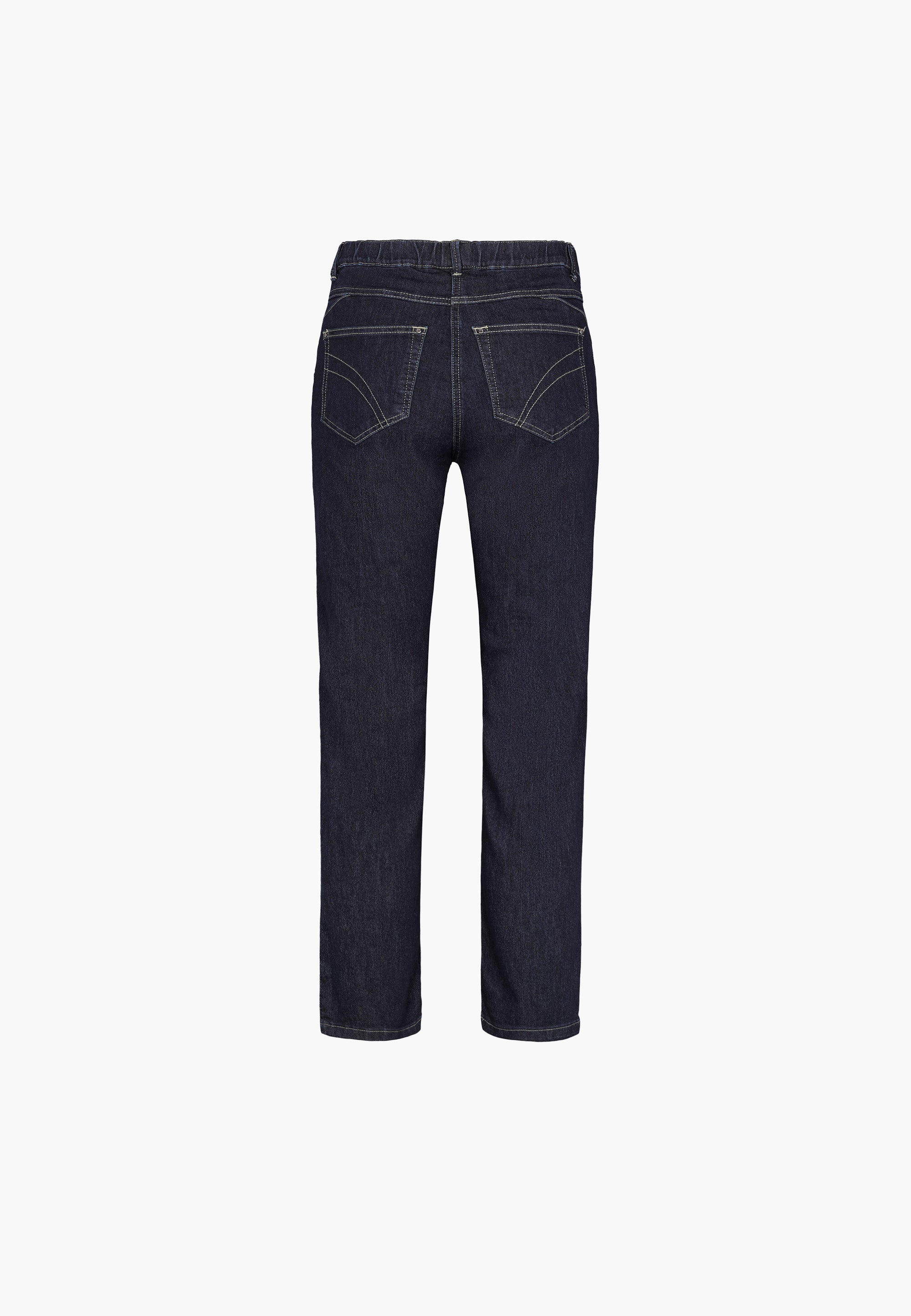 LAURIE Helen Straight - Medium Length Trousers STRAIGHT 49501 Dark Blue Denim