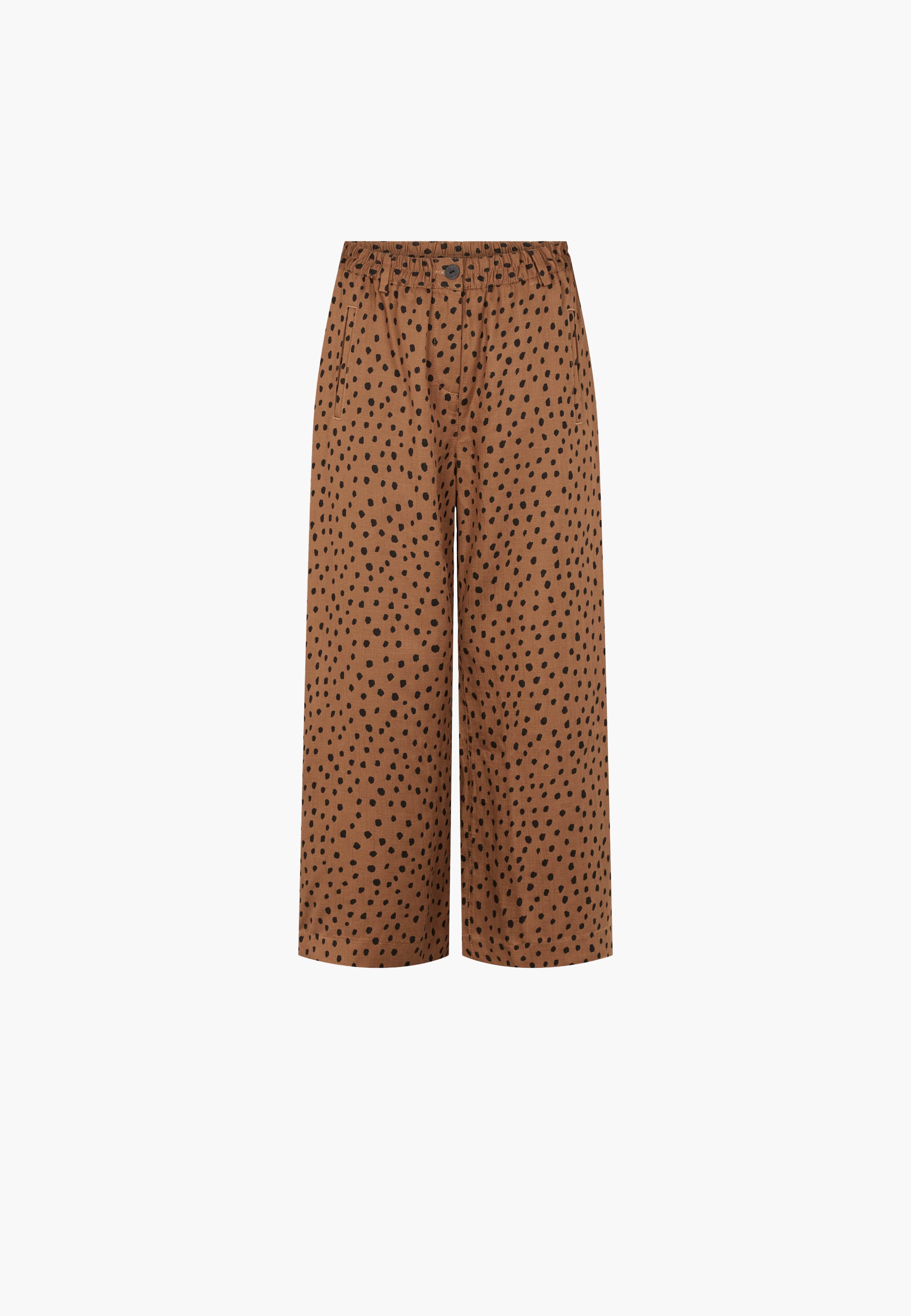 LAURIE Hilde Loose Crop Loose 81010 Camel Print