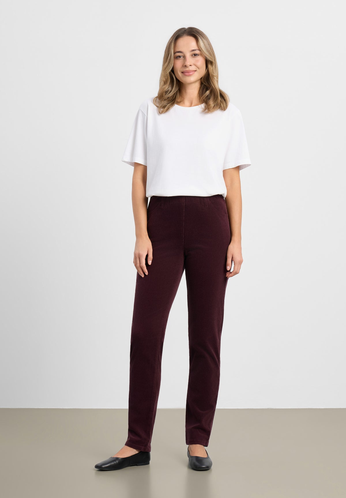 LAURIE Kelly Regular sametti - Medium Length Regular 68000 Dark Plum