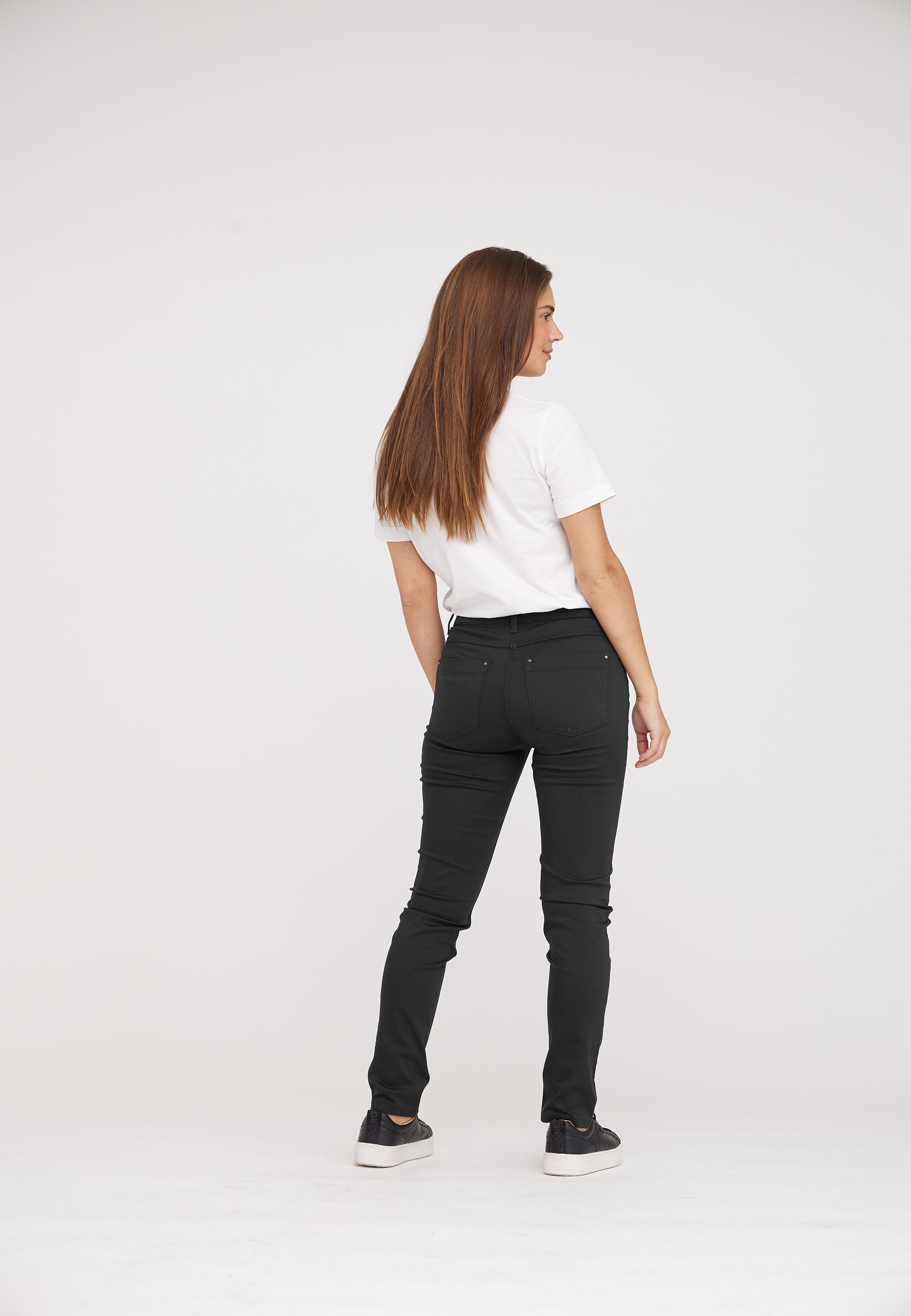 LAURIE Laura Slim - Short Length Trousers SLIM 99000 Black
