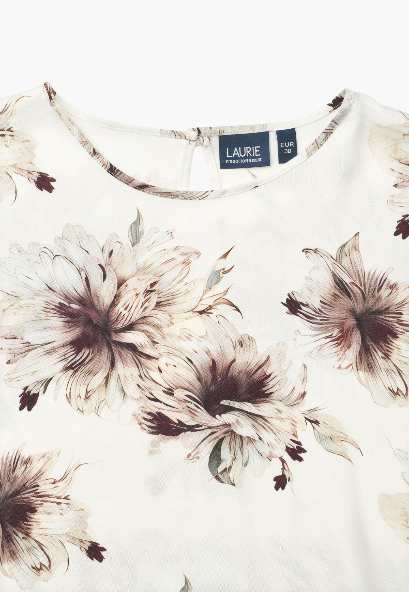 LAURIE Nova Dress SS Relaxed 68013 Bloom Plum Print