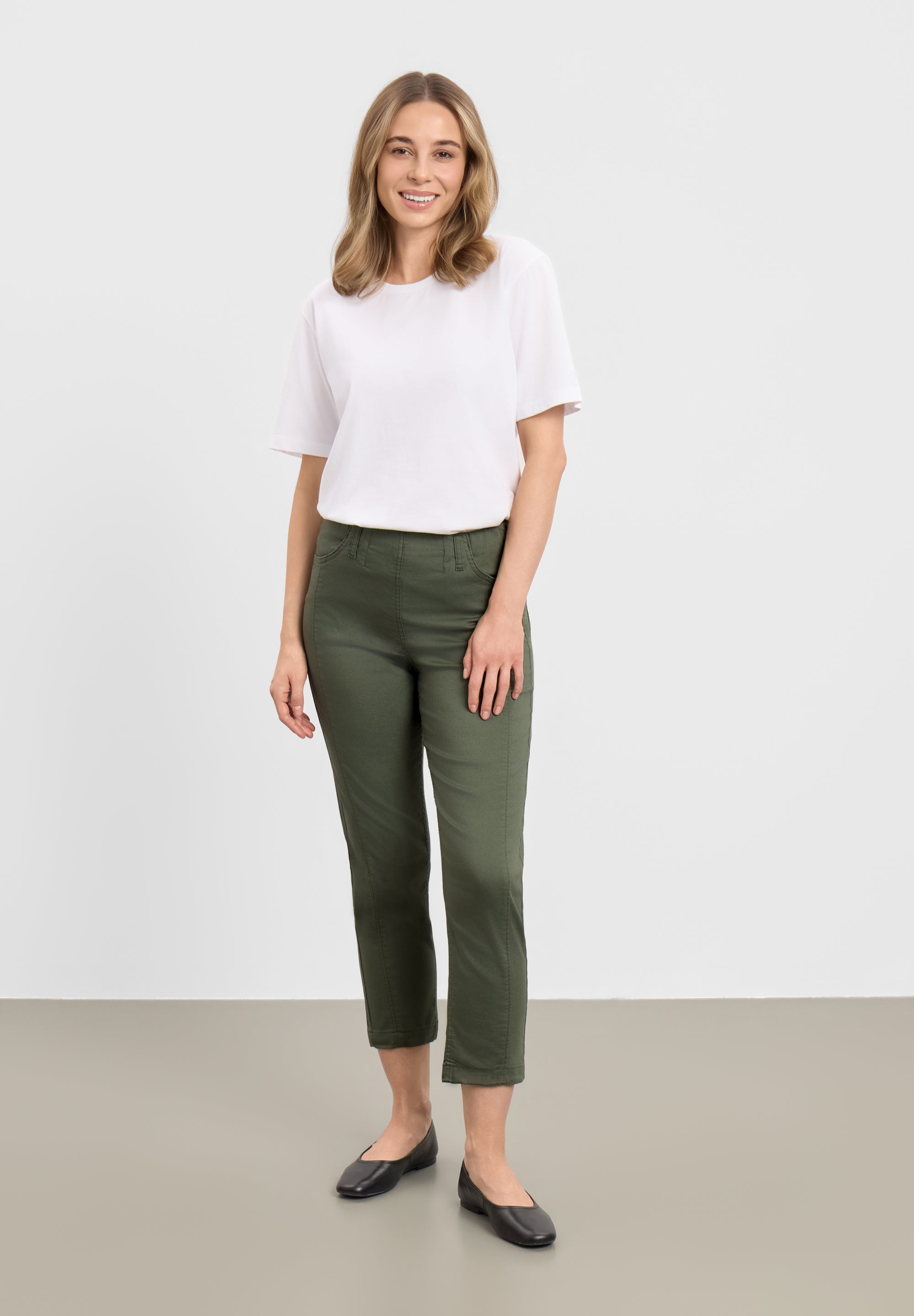 LAURIE Piper Pure Regular - Cropped Regular 56000 Evergreen