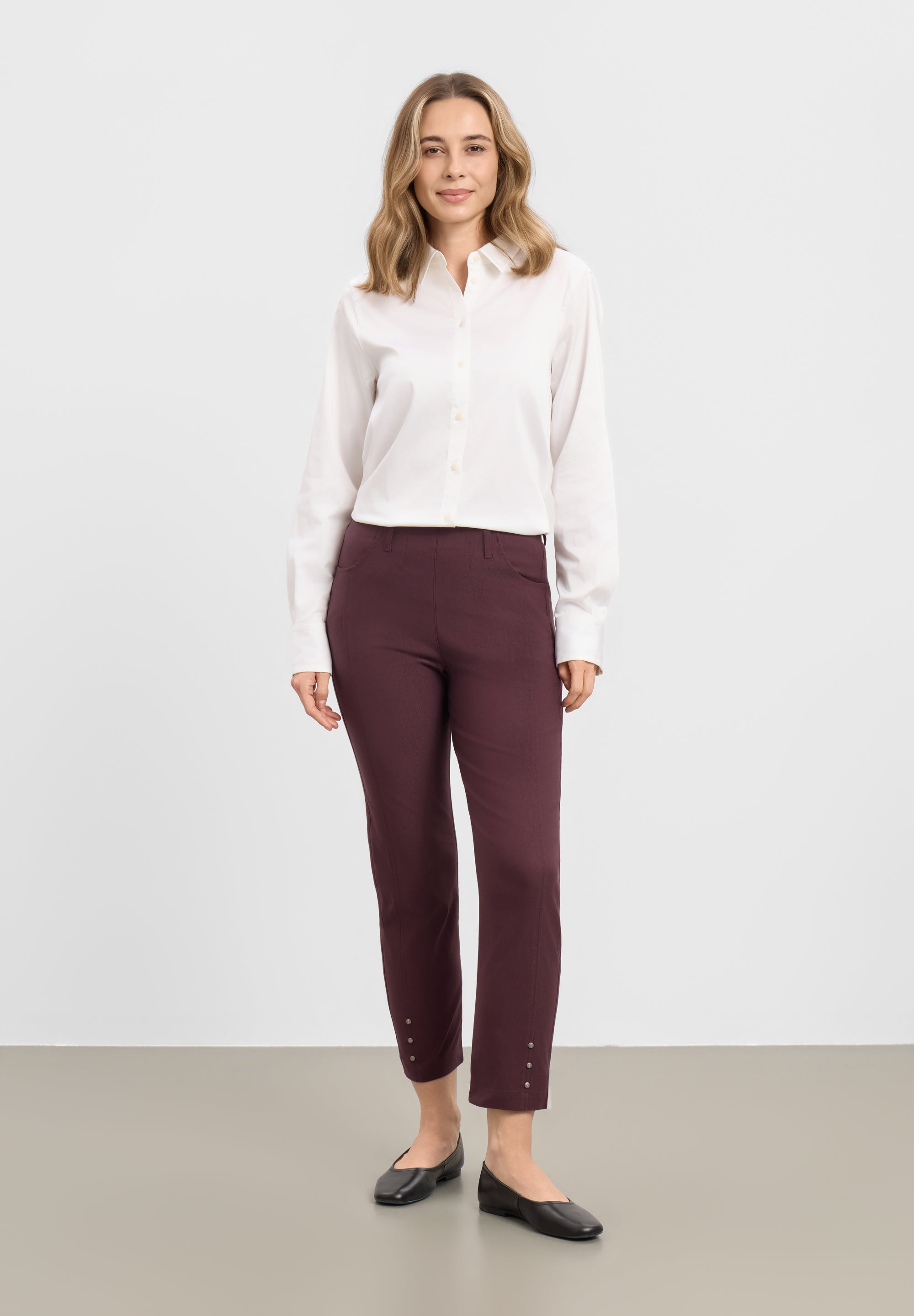 LAURIE Rose Regular - Cropped Regular 68970 Dark Plum