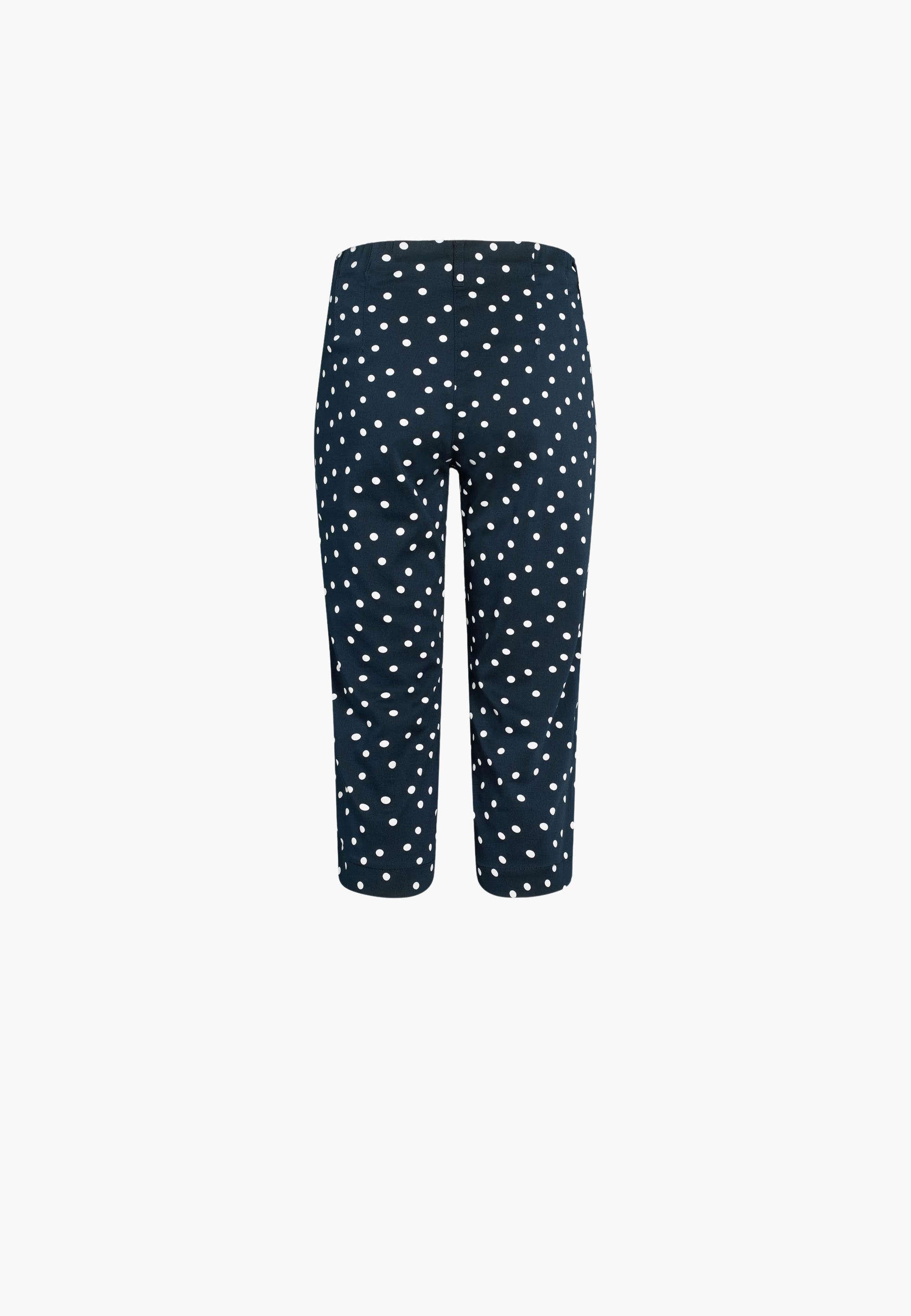 LAURIE Taylor Regular Capri - Medium Length Regular 49010 Navy white dot