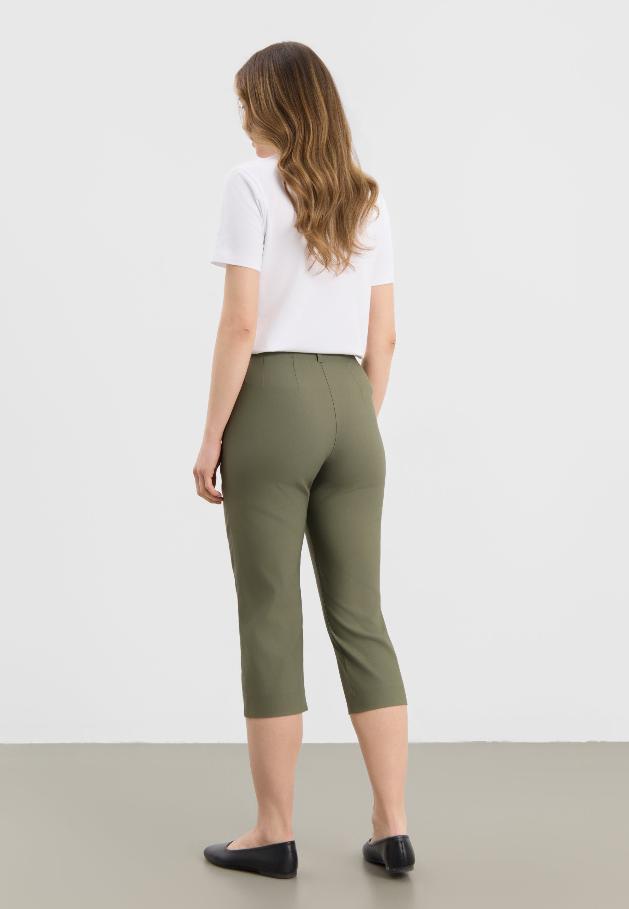 LAURIE Taylor Regular Capri Medium Length Regular 55100 Khaki