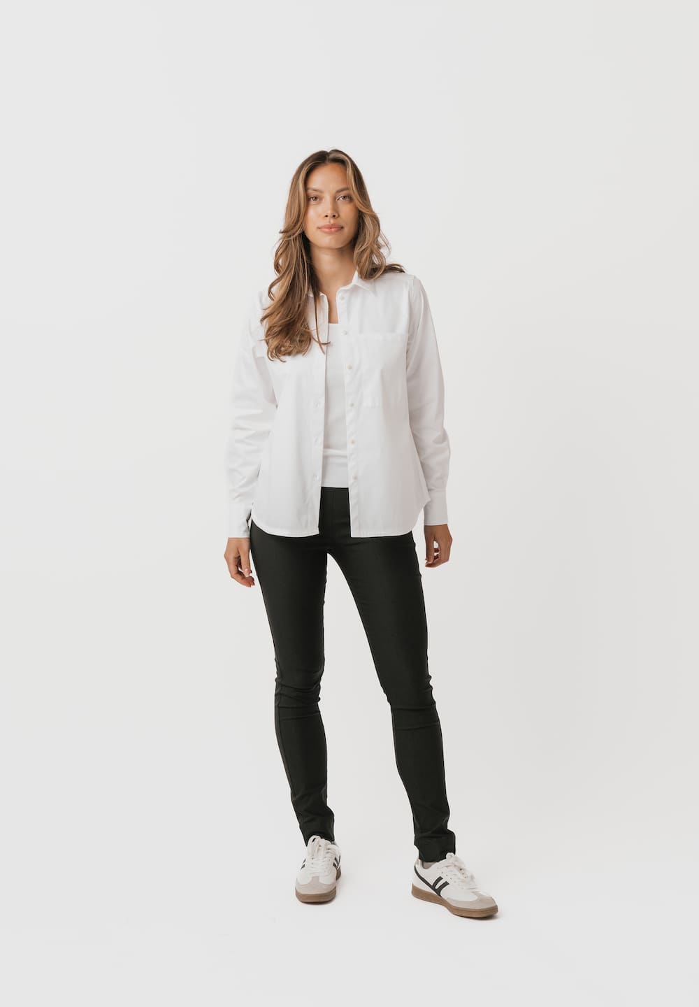 LAURIE Vicky Slim - Medium Length Trousers SLIM 99970 Black