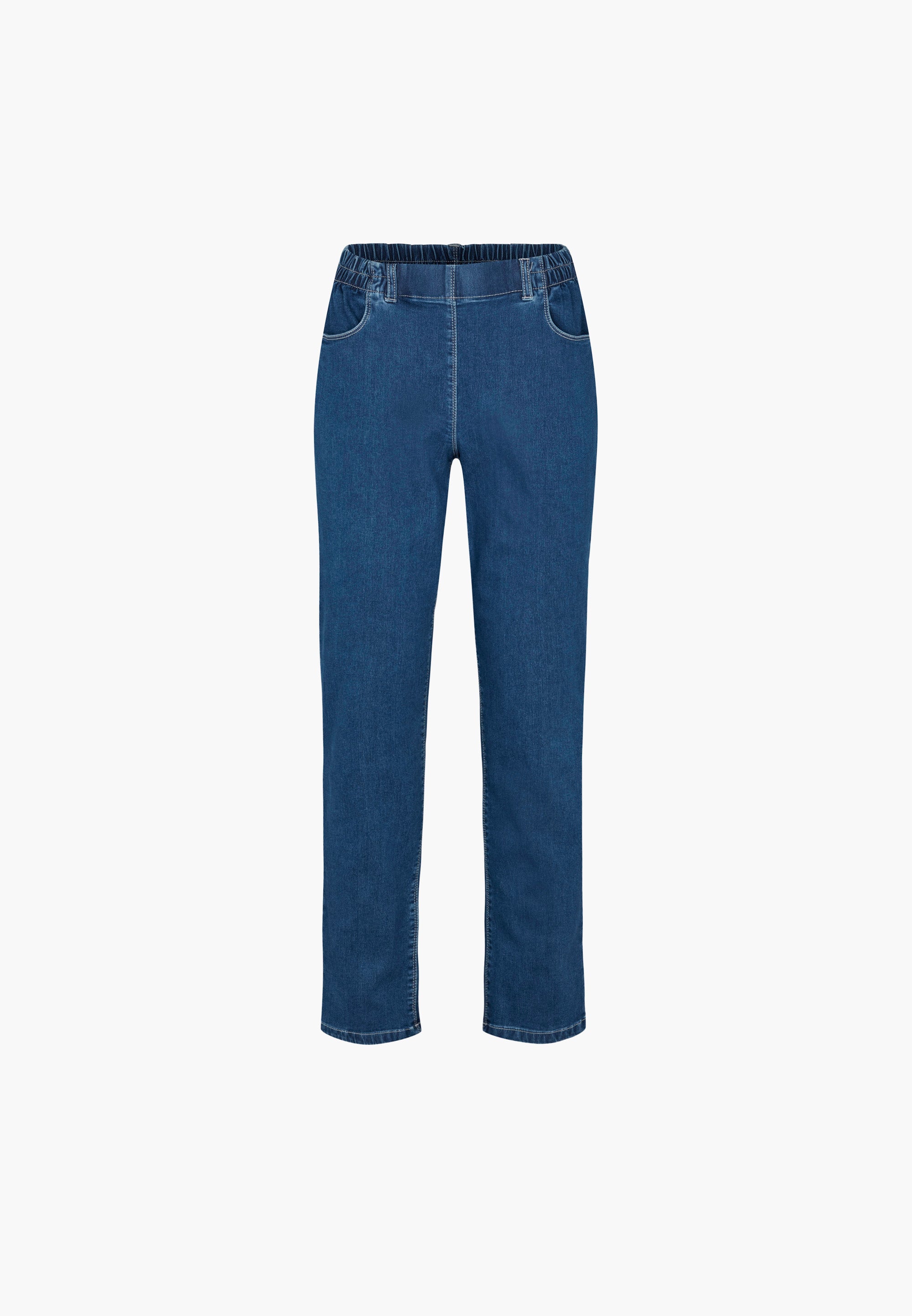 LAURIE Violet Relaxed - Medium Length Trousers RELAXED 49401 Blue Denim