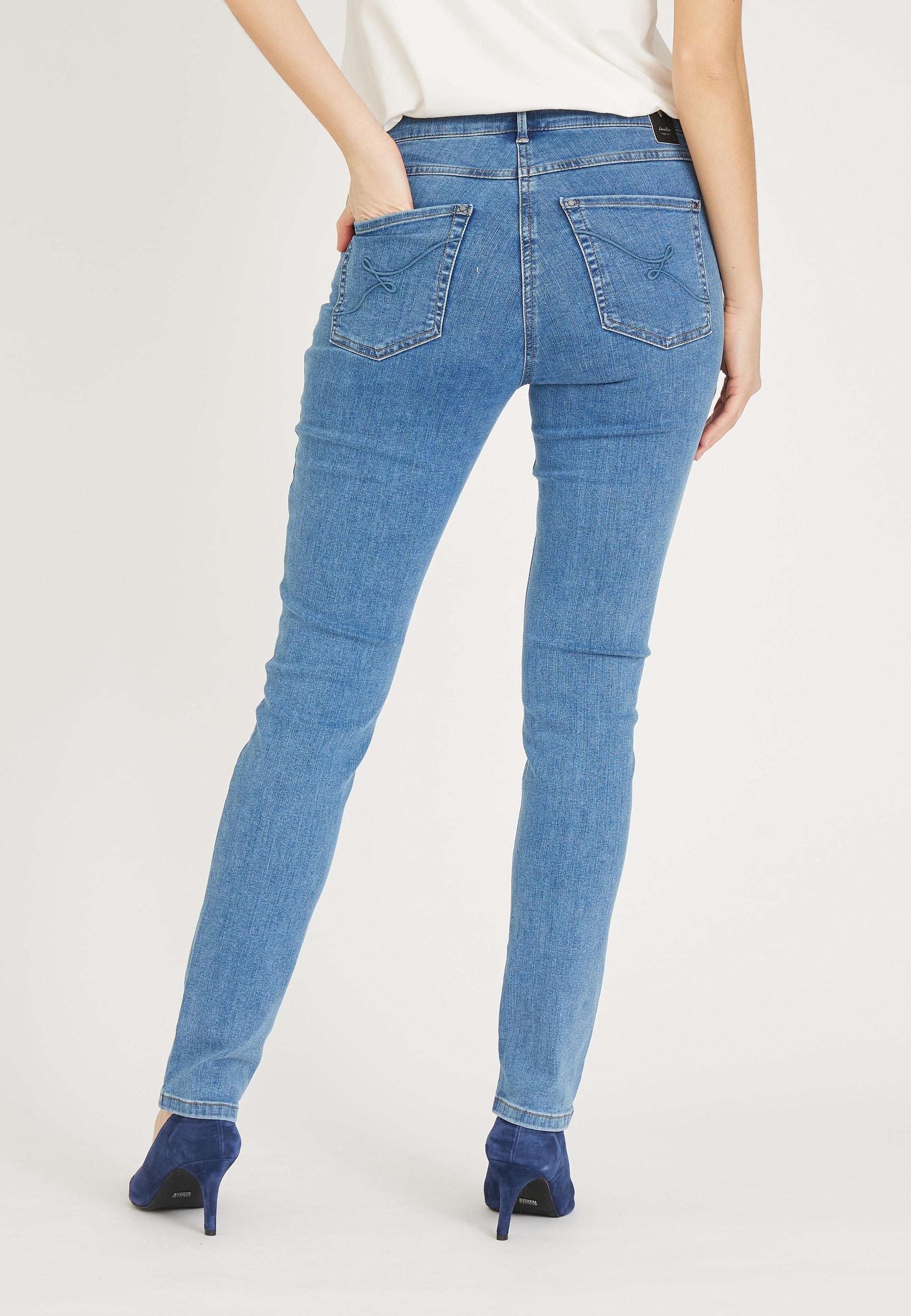 LAURIE  Agatha Slim - Medium Length Slim 43504 Blue Denim