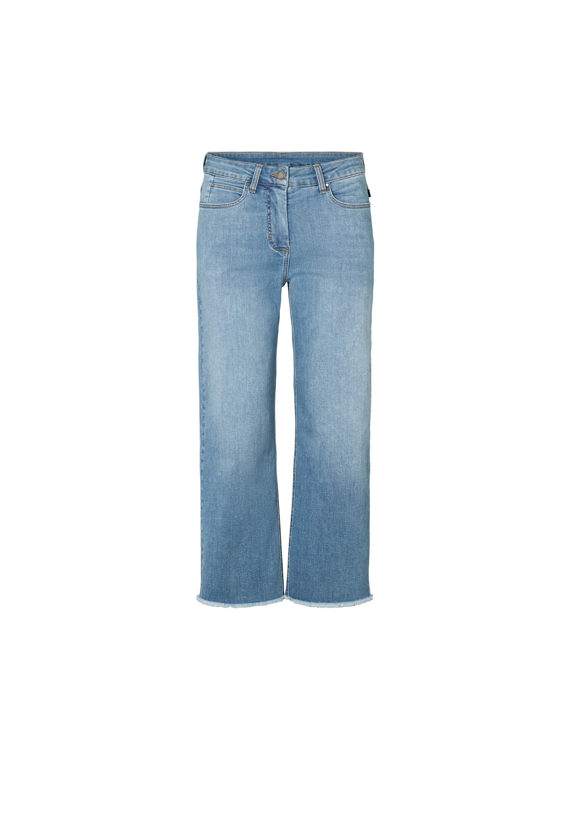 LAURIE Amelia Raw Straight Cropped Straight 40399 Washed blue denim