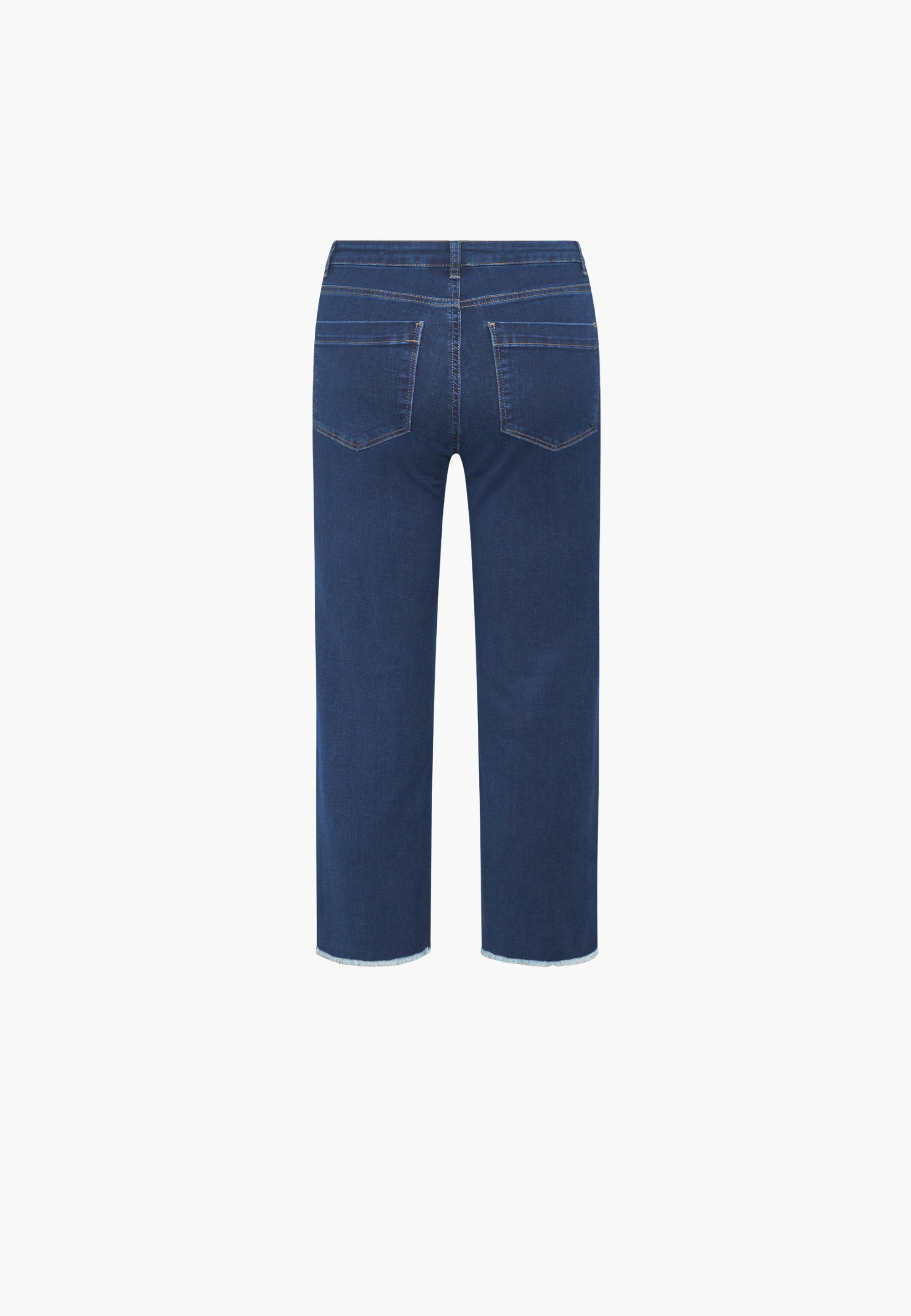 LAURIE Amelia Raw Straight Cropped Straight 40513 Dark Blue Denim