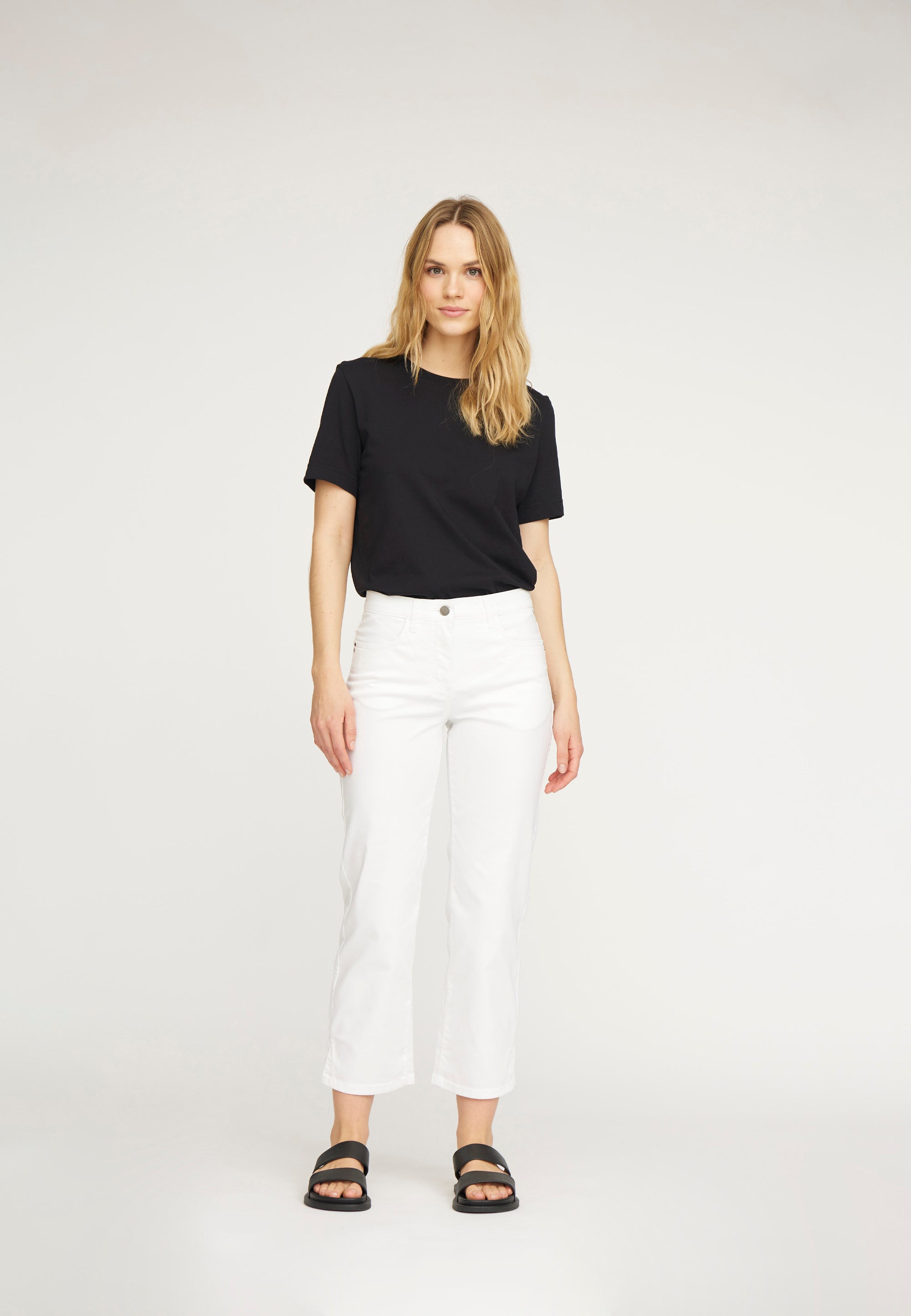 LAURIE Amelia Slit Straight crop Straight 10100 White