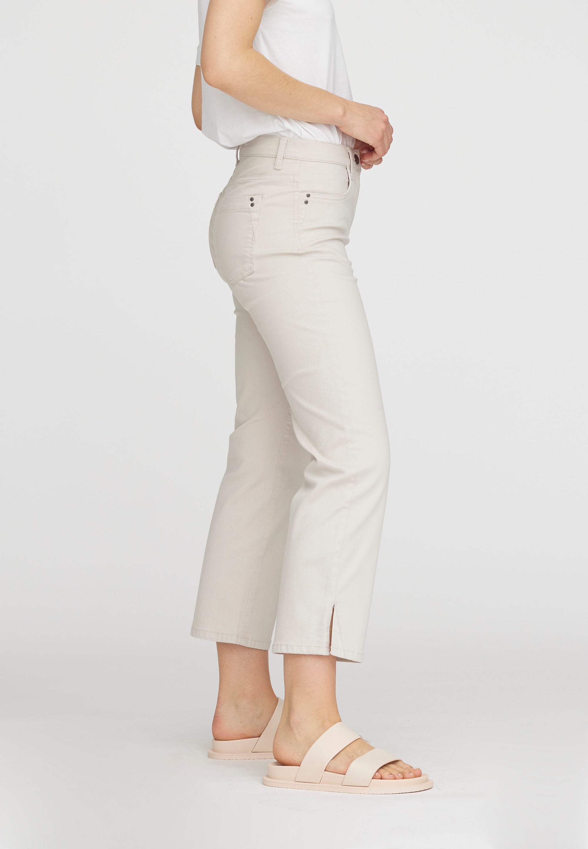 LAURIE Amelia Slit Straight crop Straight 25107 Grey Sand
