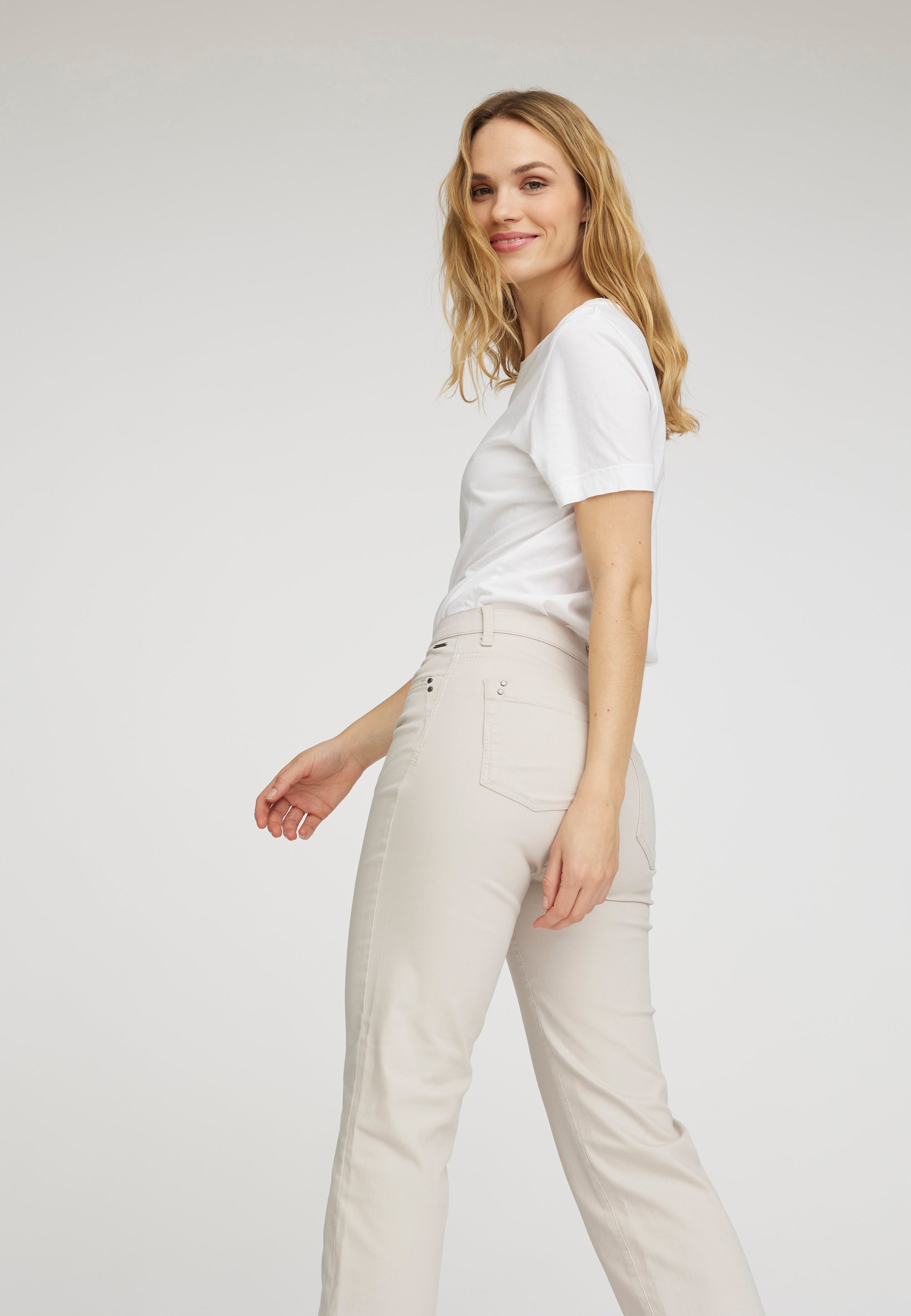 LAURIE Amelia Slit Straight crop Straight 25107 Grey Sand