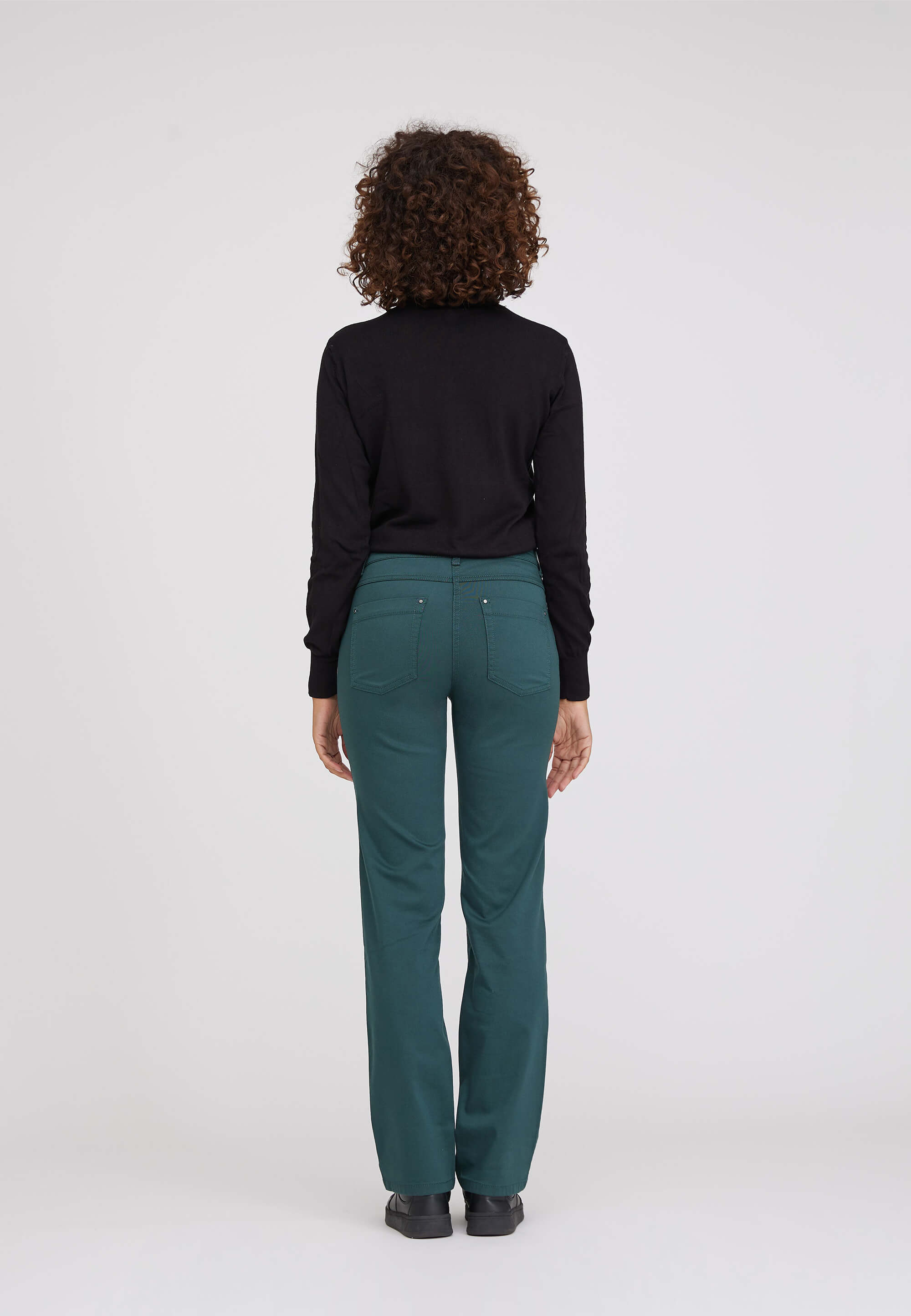 LAURIE  Amelia Straight - Medium Length Straight 57000 Darkest Green
