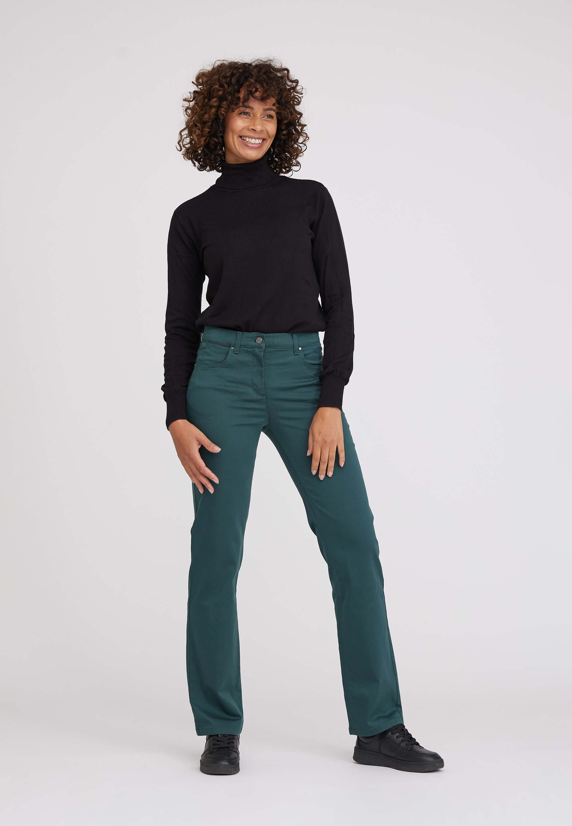 LAURIE  Amelia Straight - Medium Length Straight 57000 Darkest Green