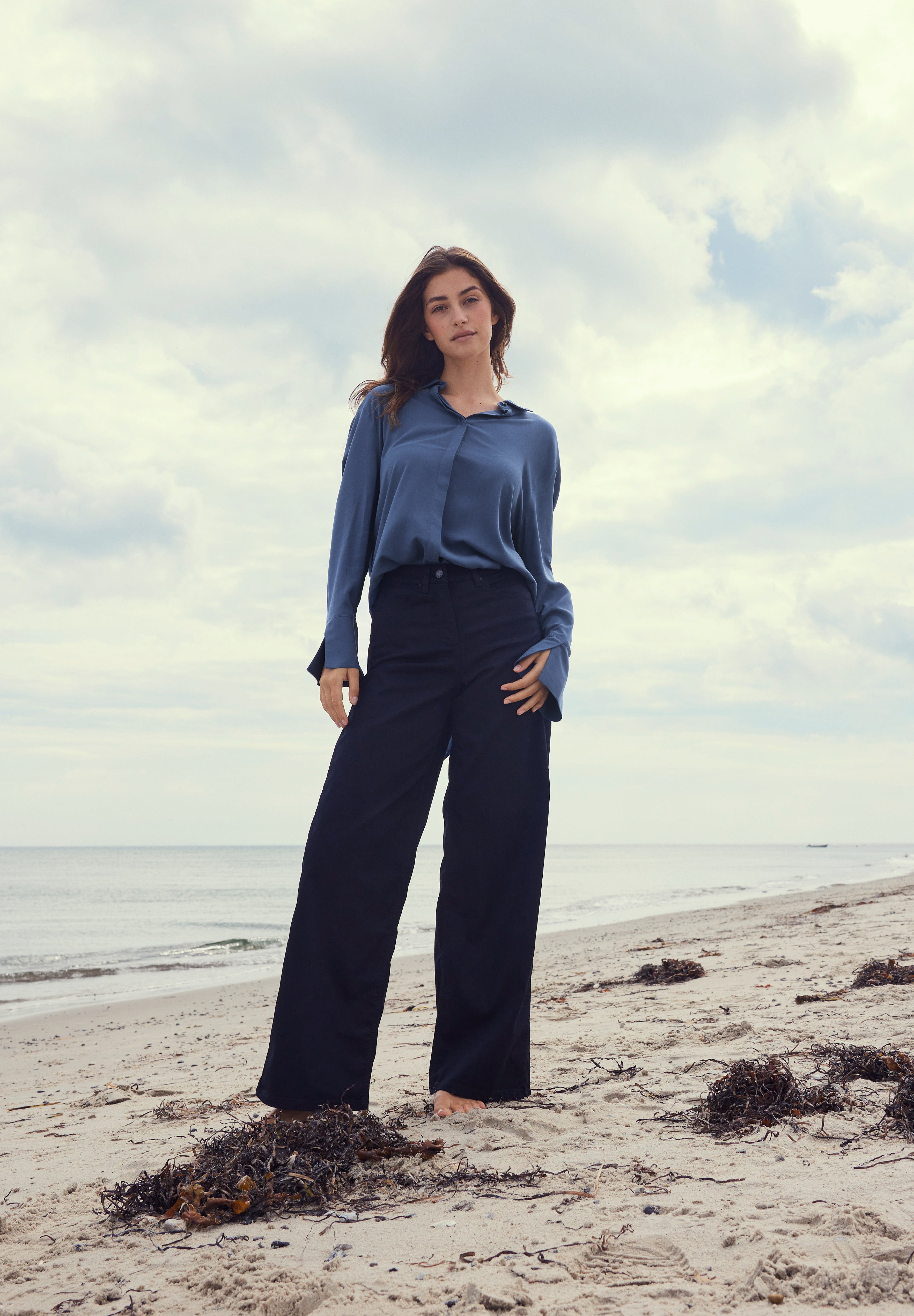 LAURIE Carol Loose - Medium Length Trousers LOOSE 99000 Black