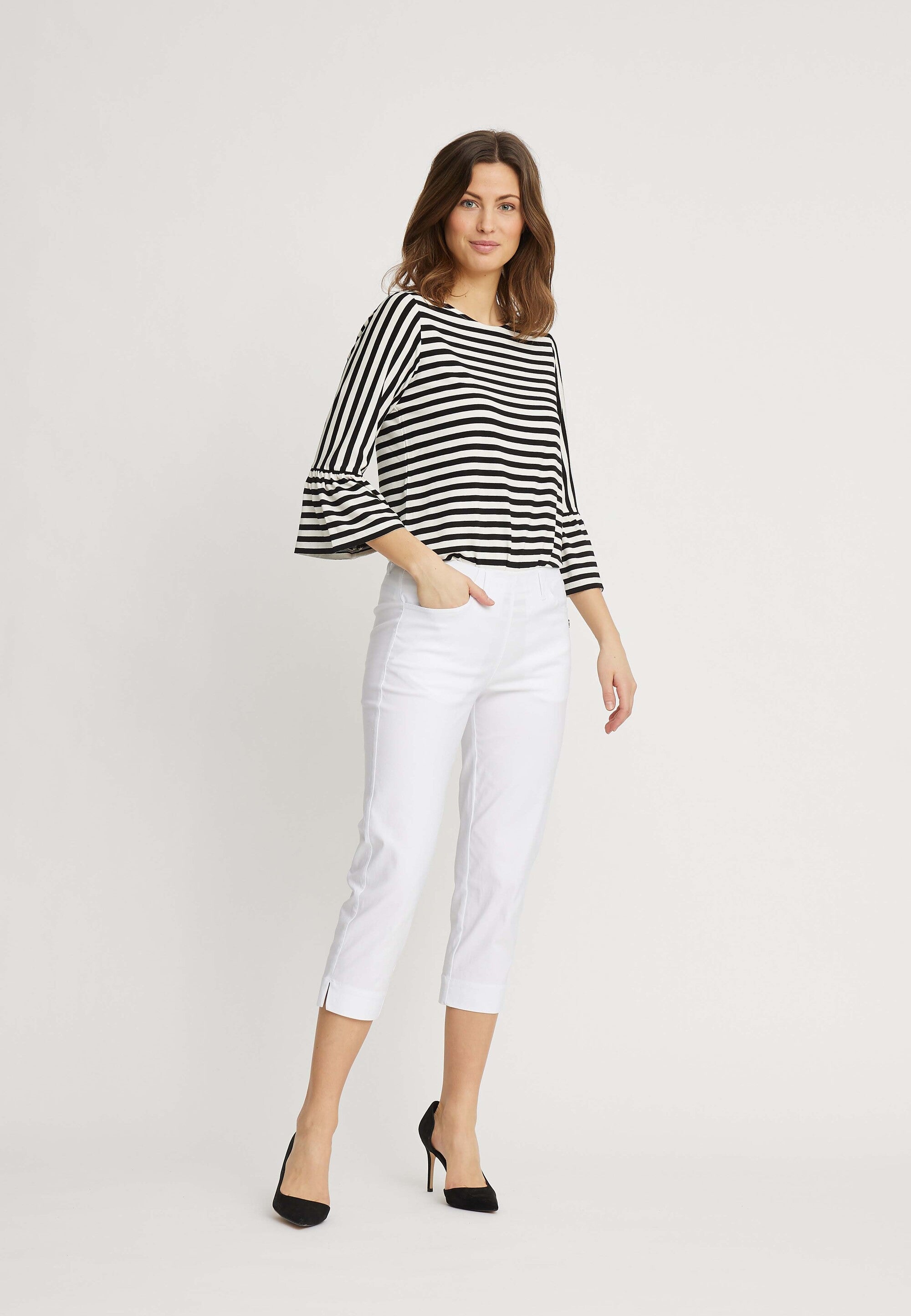 LAURIE Caroline Regular Capri Long Length Regular 10970 White