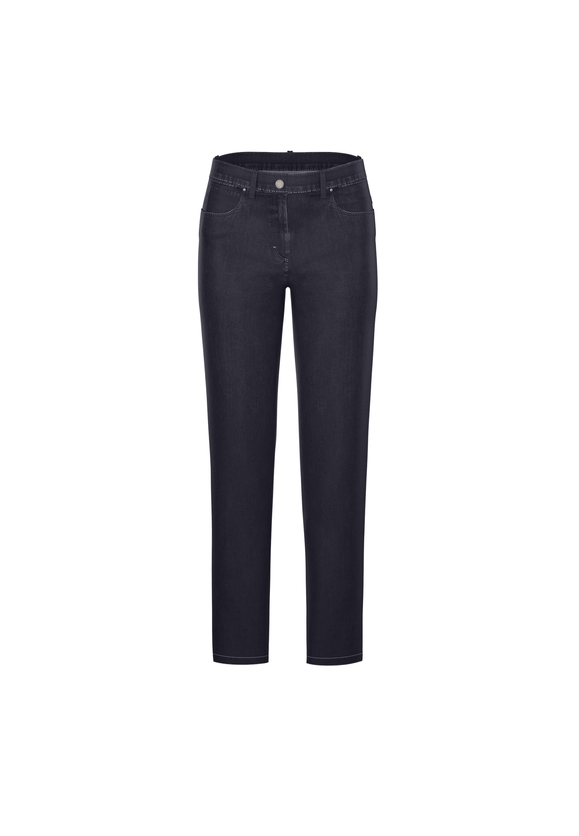 LAURIE Charlotte Regular - Medium Length Trousers REGULAR 49501 Dark Blue Denim