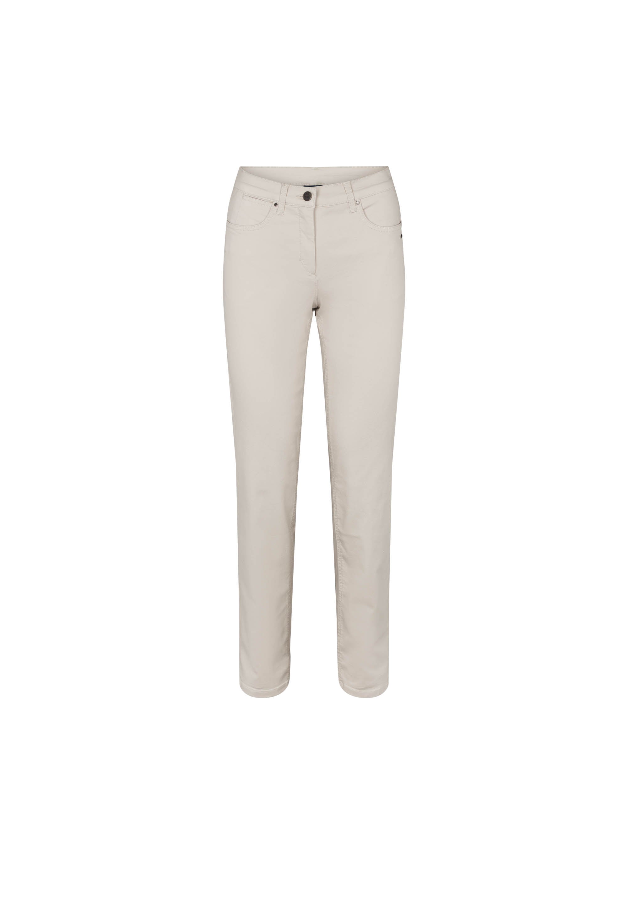 LAURIE  Charlotte Regular - Short Length Trousers REGULAR 25107 Grey Sand