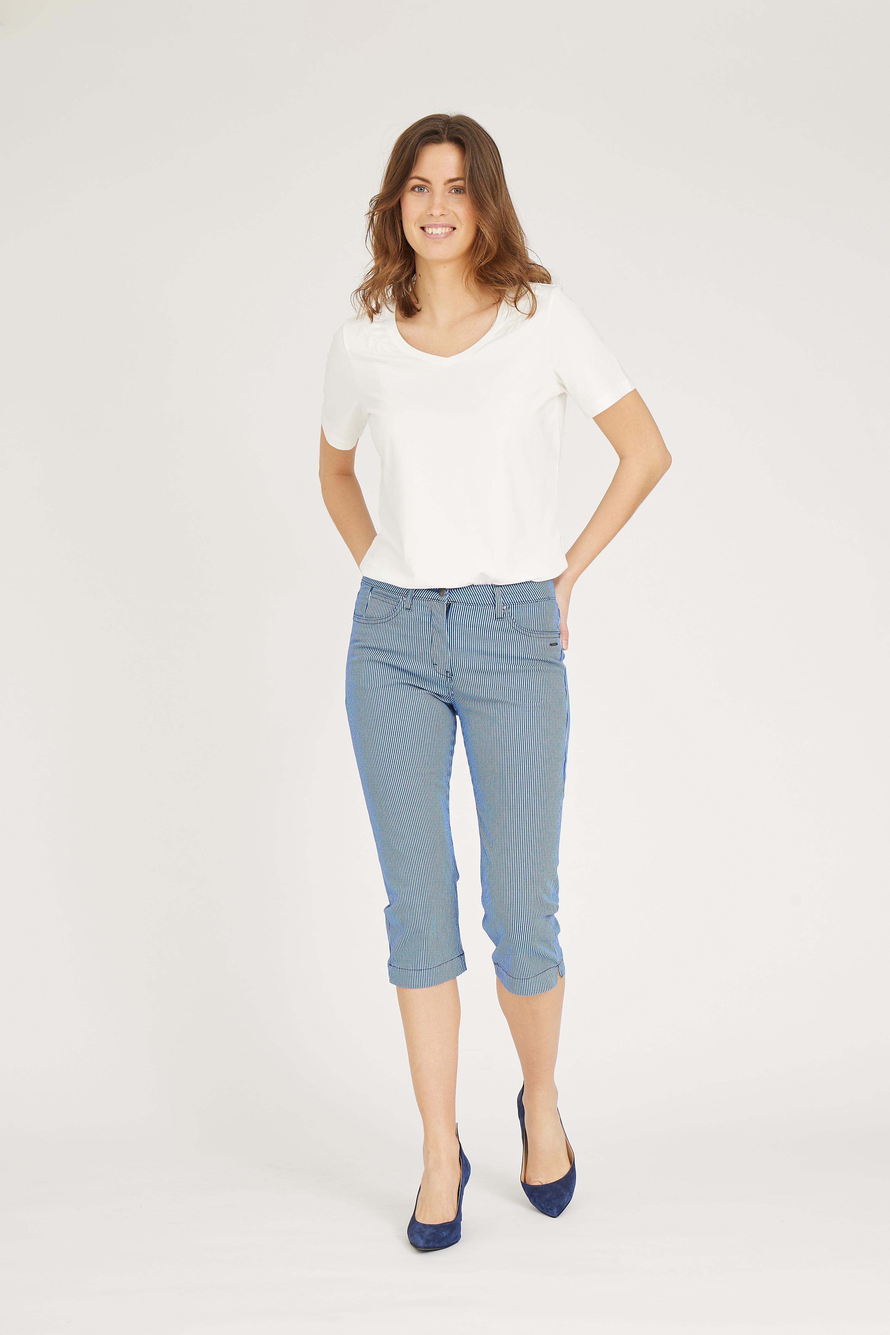 LAURIE Charlotte Regular Capri Regular 45204 Blue Striped