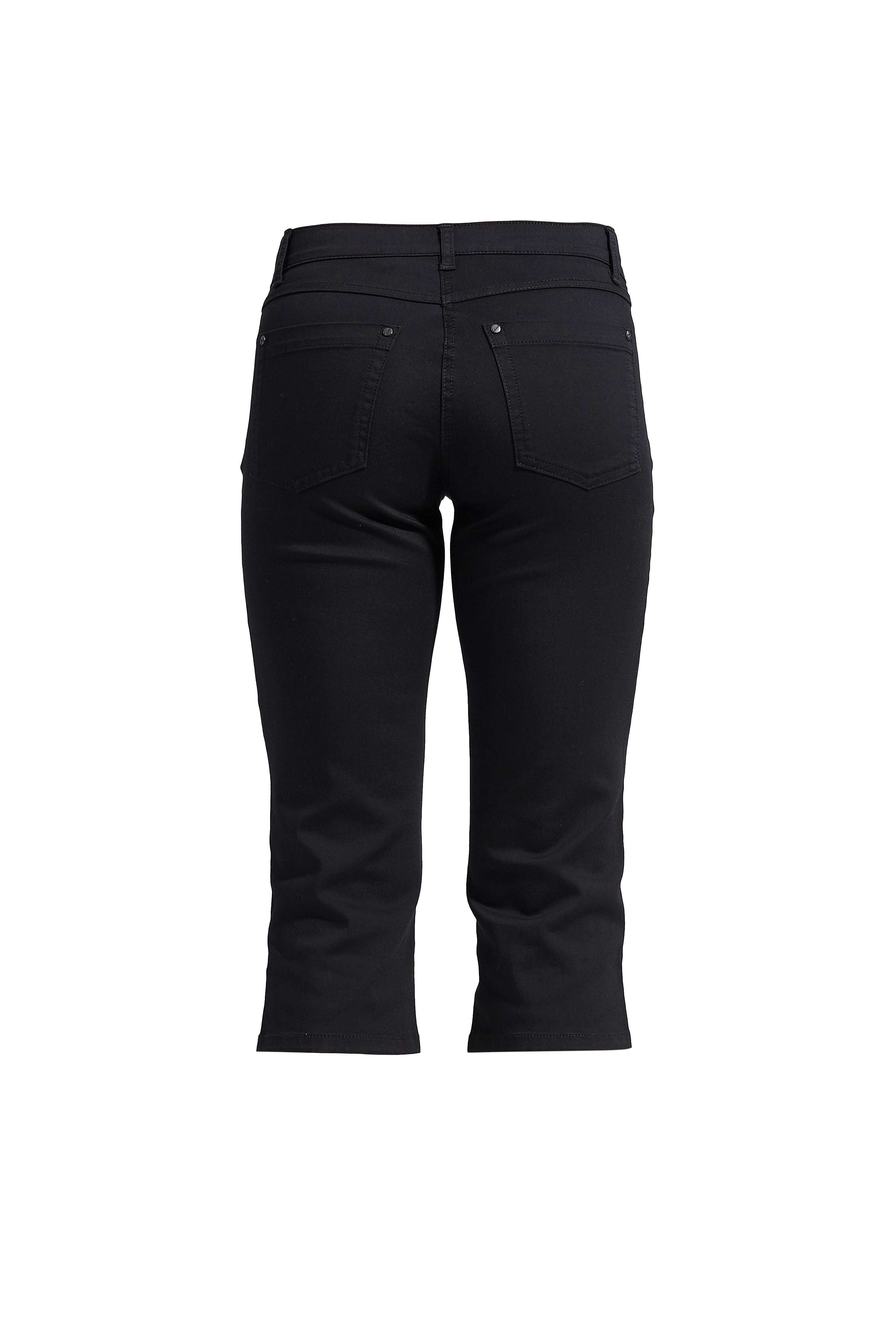 LAURIE Charlotte Regular Capri Housut Trousers REGULAR 99100 Black