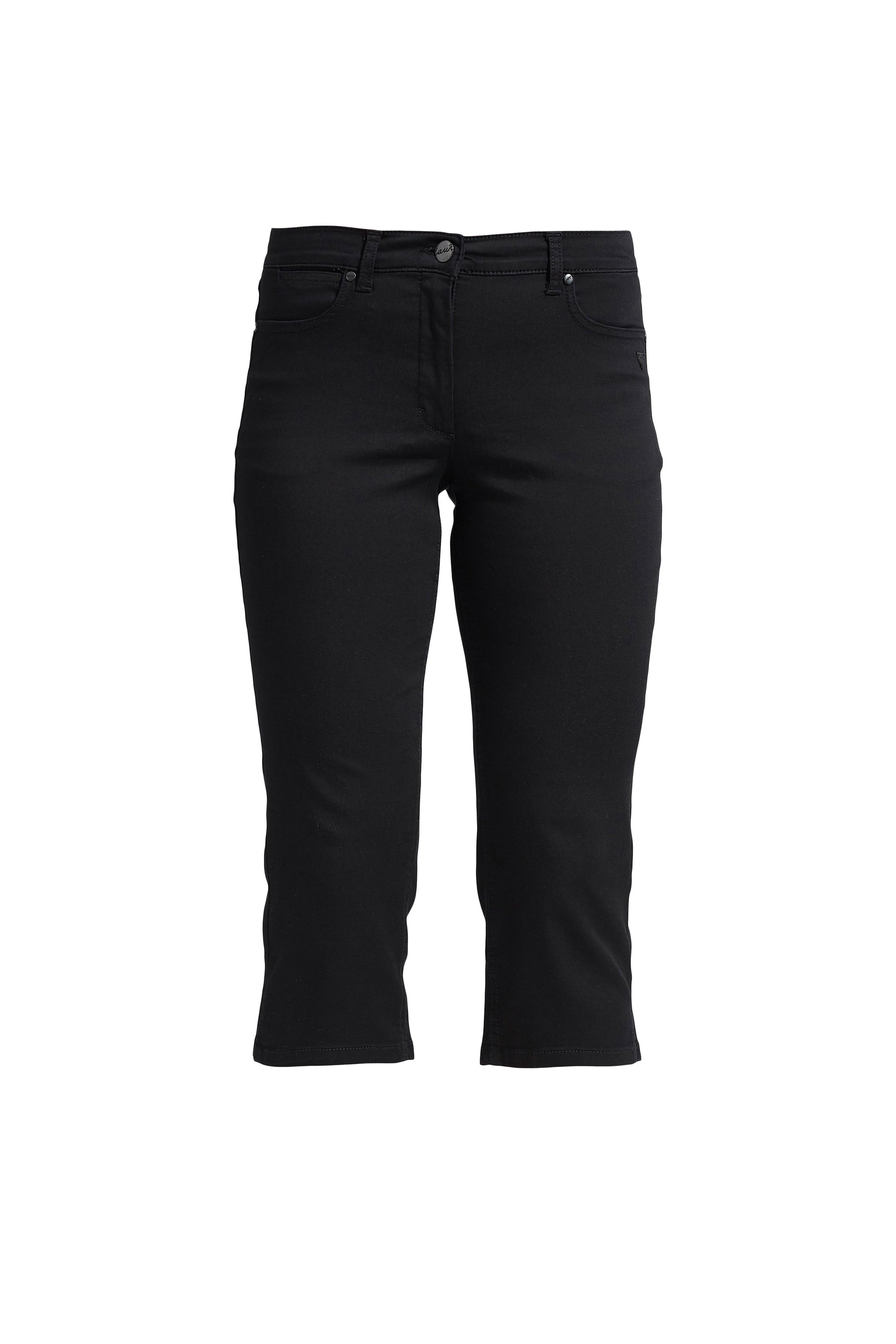 LAURIE Charlotte Regular Capri Housut Trousers REGULAR 99100 Black