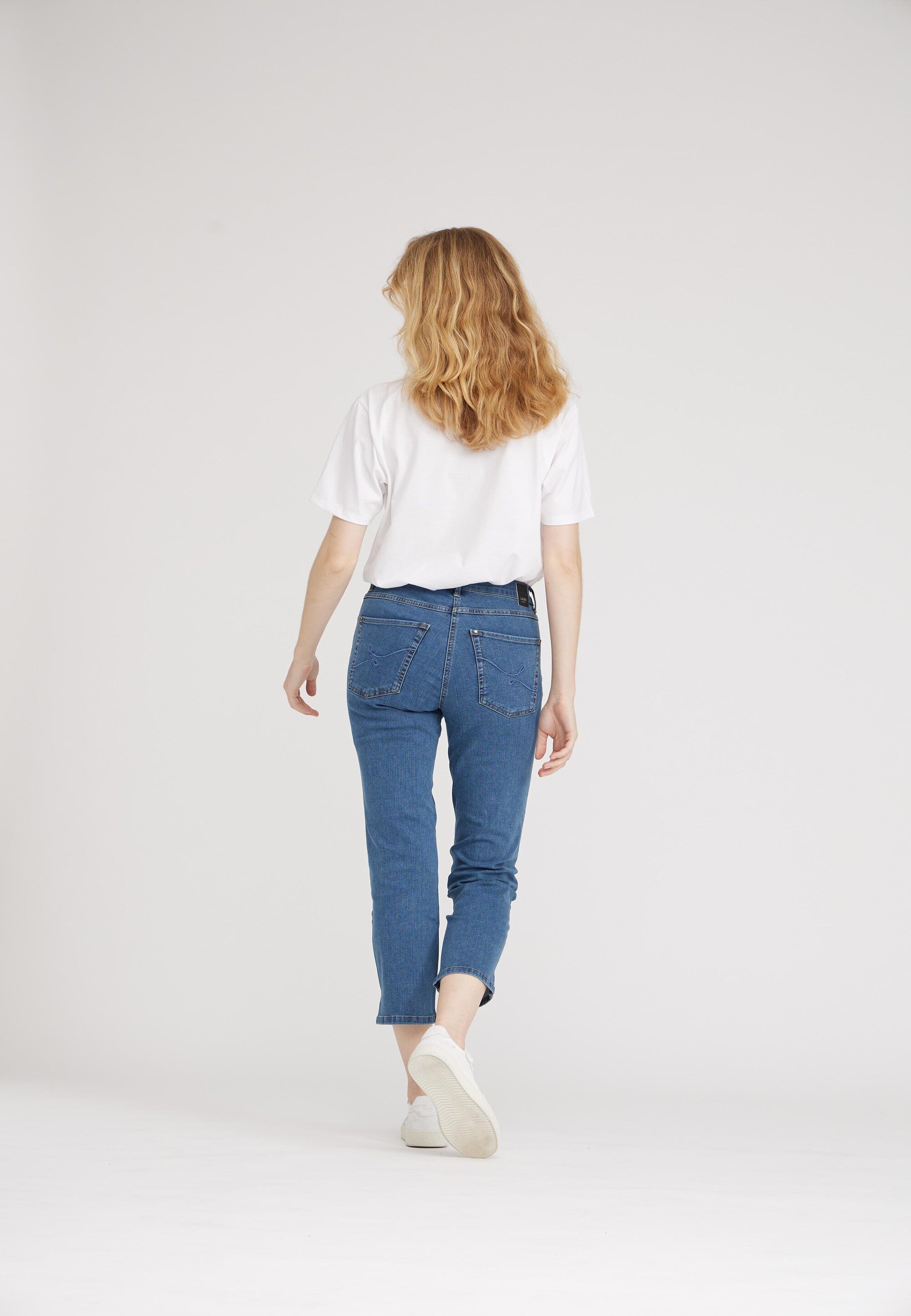LAURIE Christie Regular Crop Regular 43504 Blue Denim