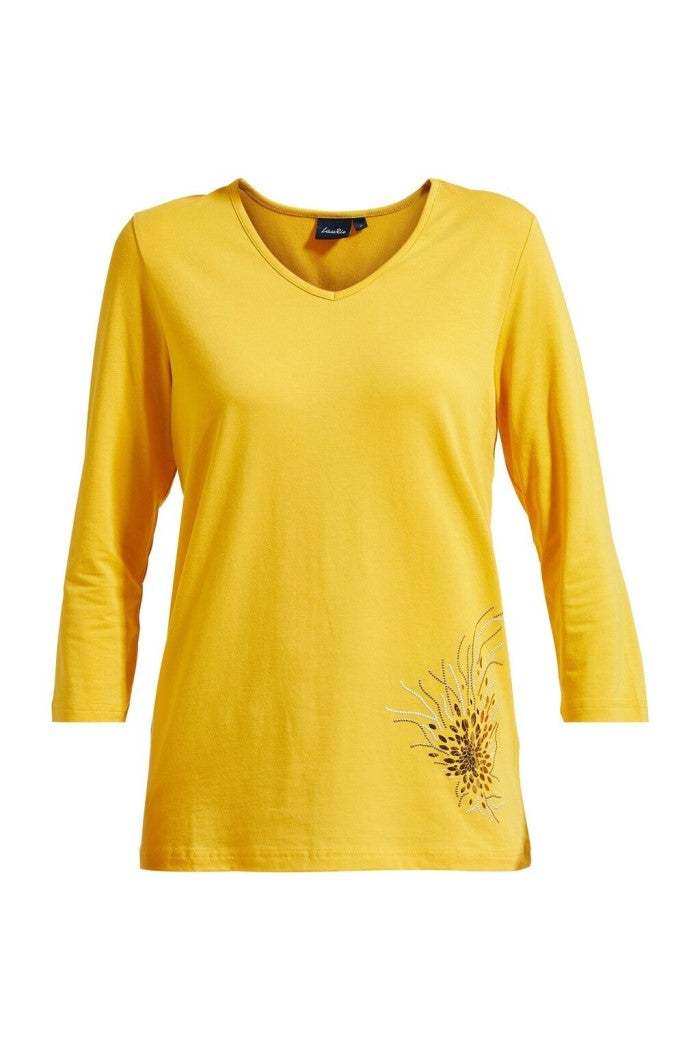 LAURIE  Diaz Deco Pusero T-Shirts 73103 Warm Yellow