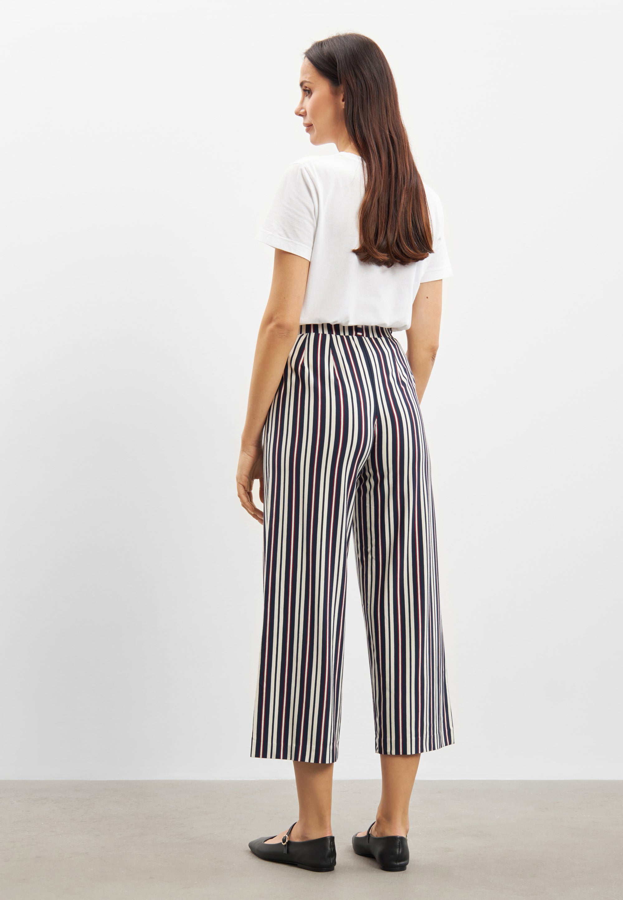 LAURIE Donna Loose Cropped Loose 49139 Nautical Stripe