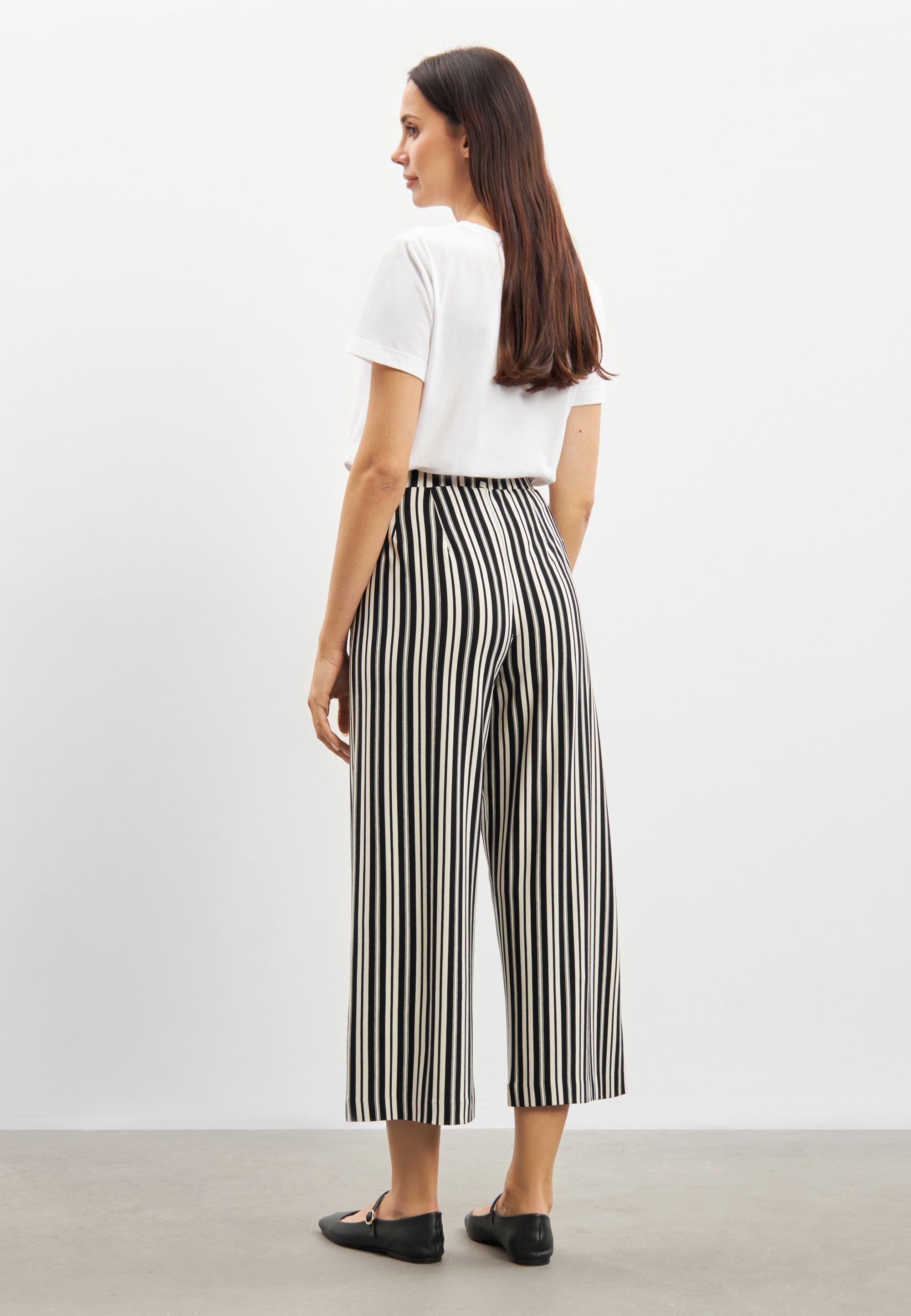 LAURIE Donna Loose Cropped Loose 99139 Elegant Stripe