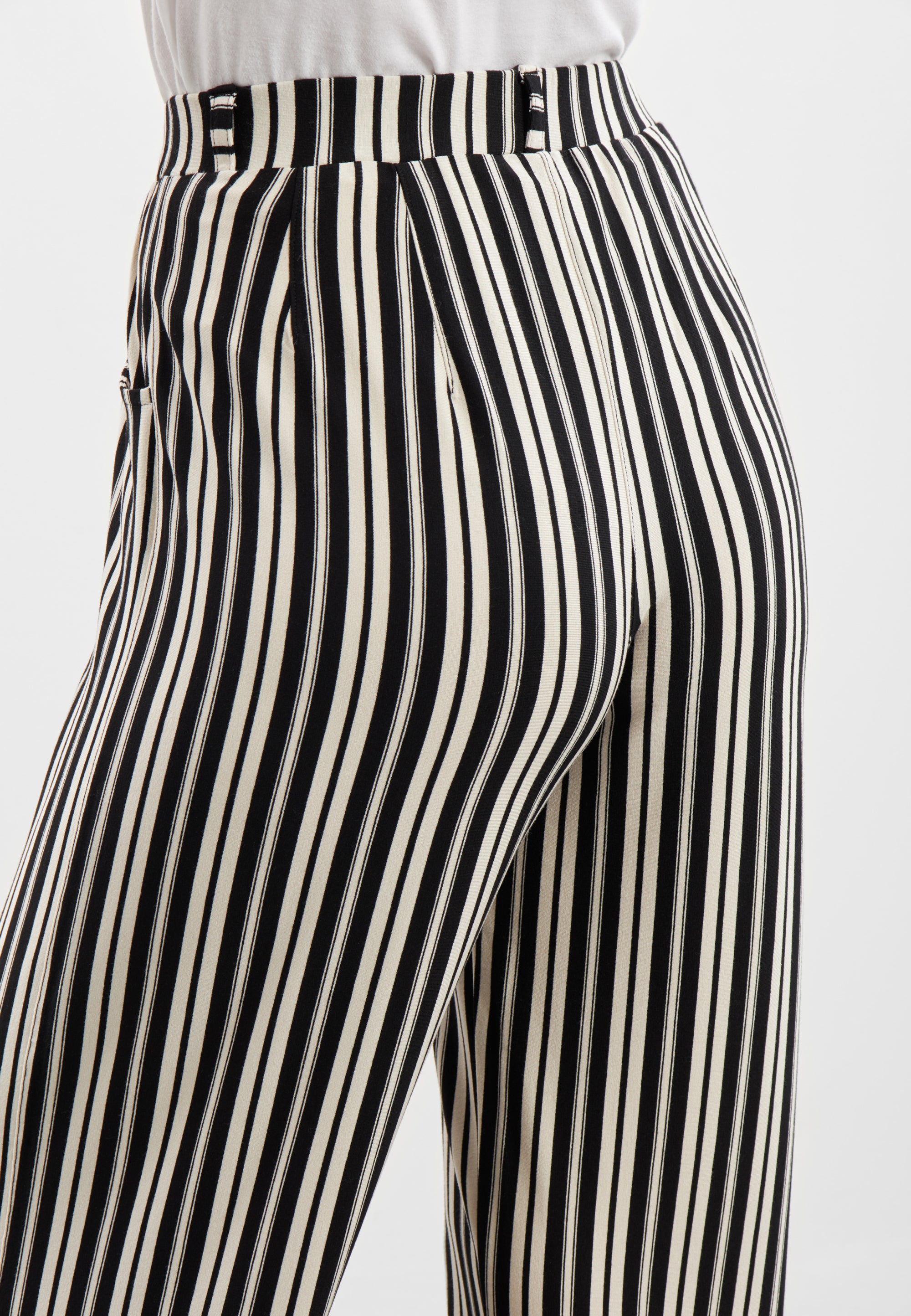 LAURIE Donna Loose Cropped Loose 99139 Elegant Stripe