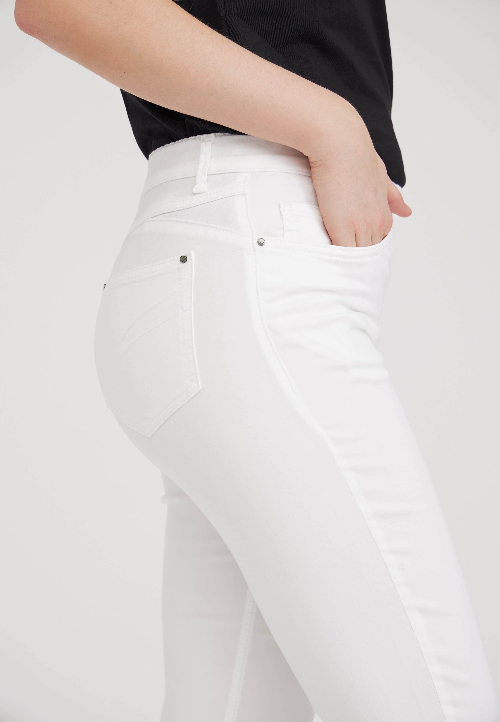 LAURIE  Hannah Regular Crop Trousers REGULAR 10122 White