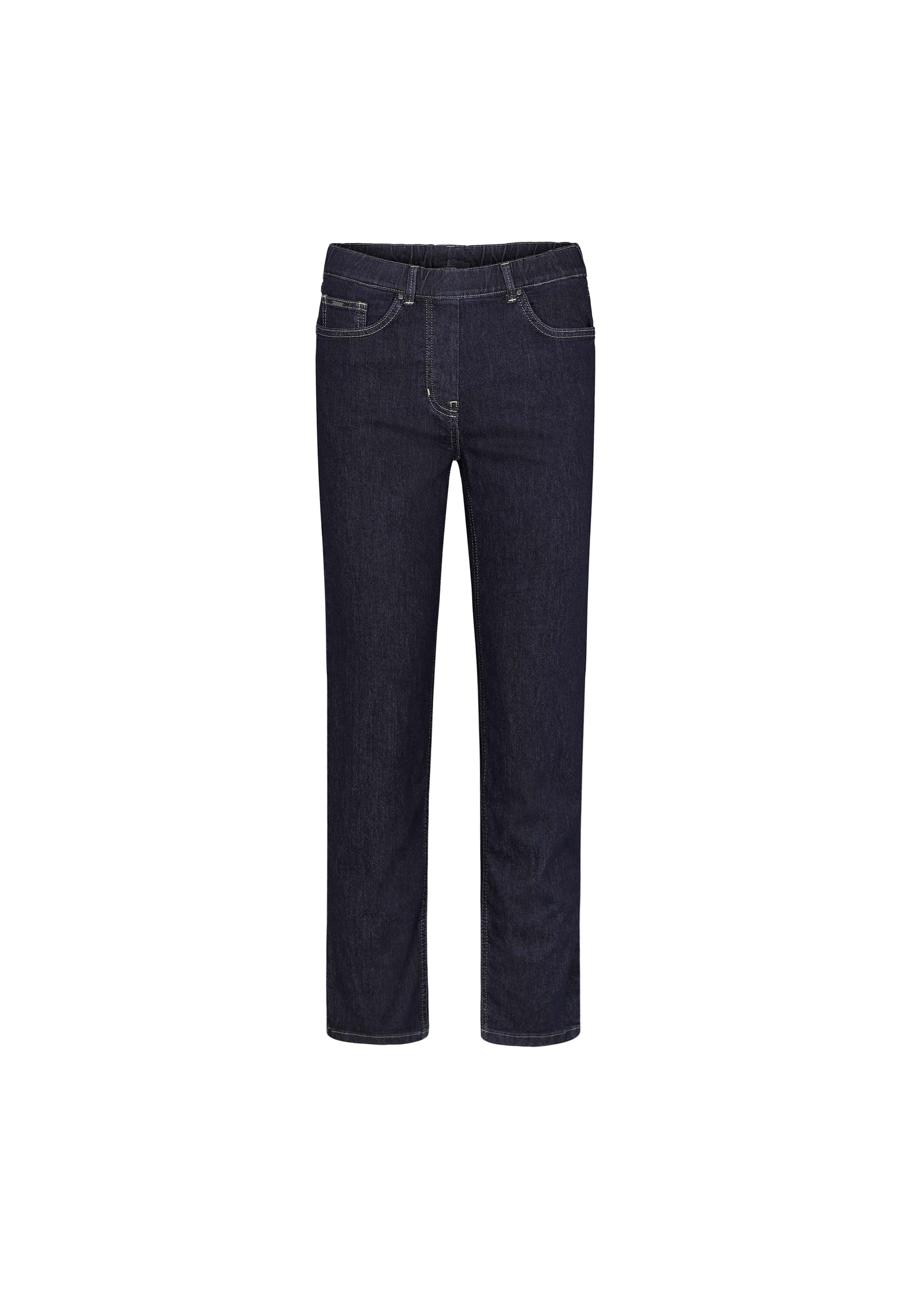 LAURIE Helen Straight - Medium Length Trousers STRAIGHT 49501 Dark Blue Denim