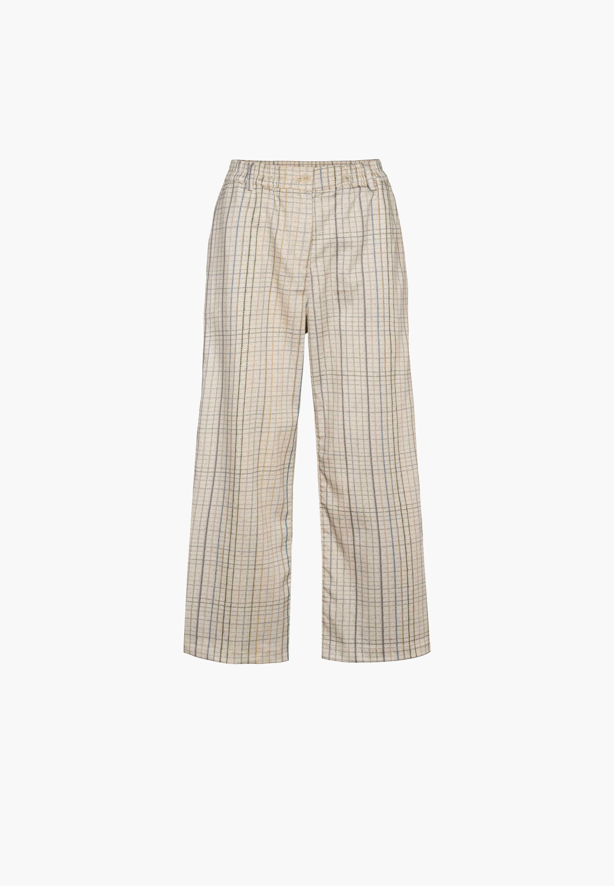 LAURIE Hilde Loose Crop Loose 13043 Birch Check Print