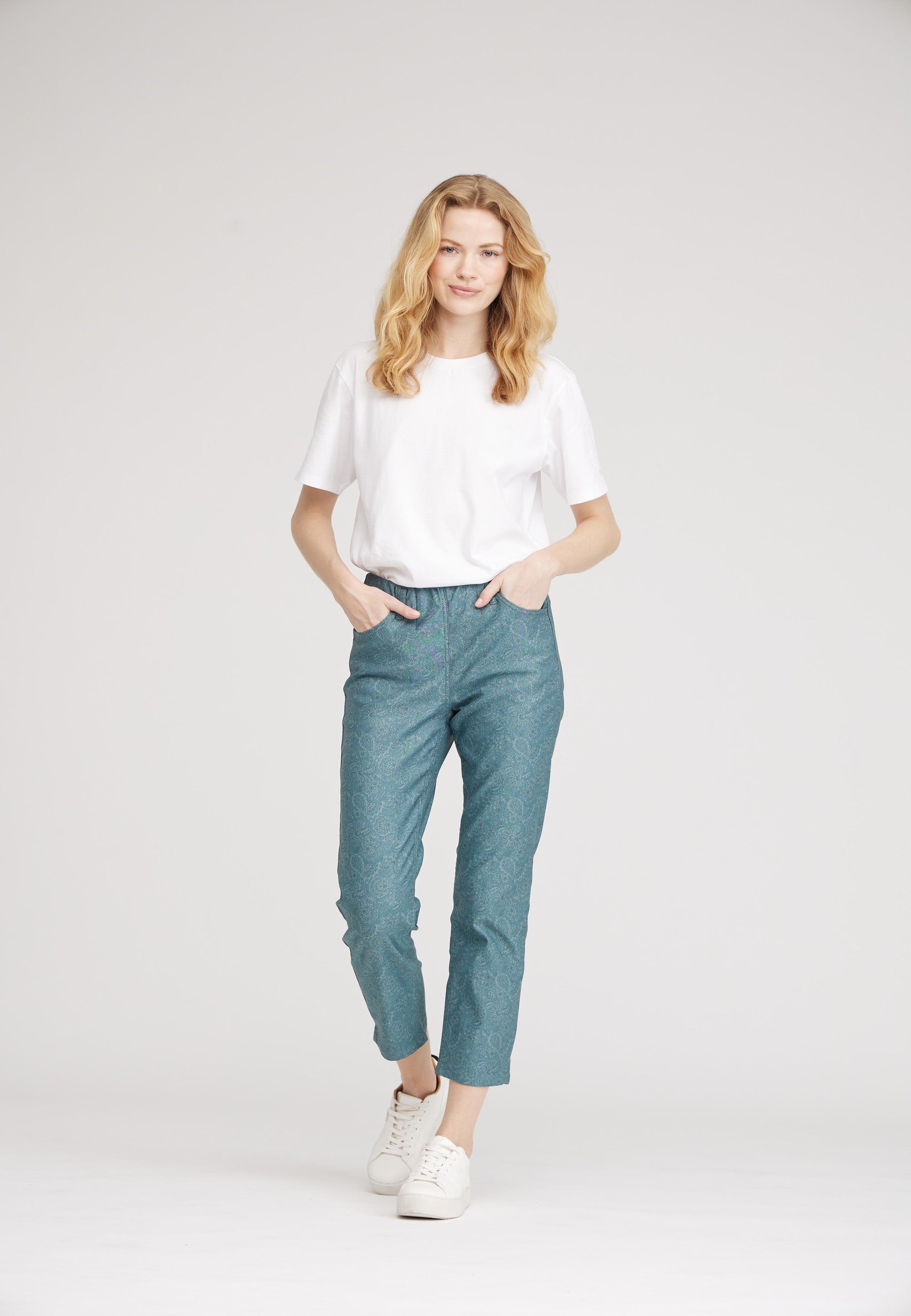 LAURIE Kelly - Crop Regular 51015 Emerald Green Print