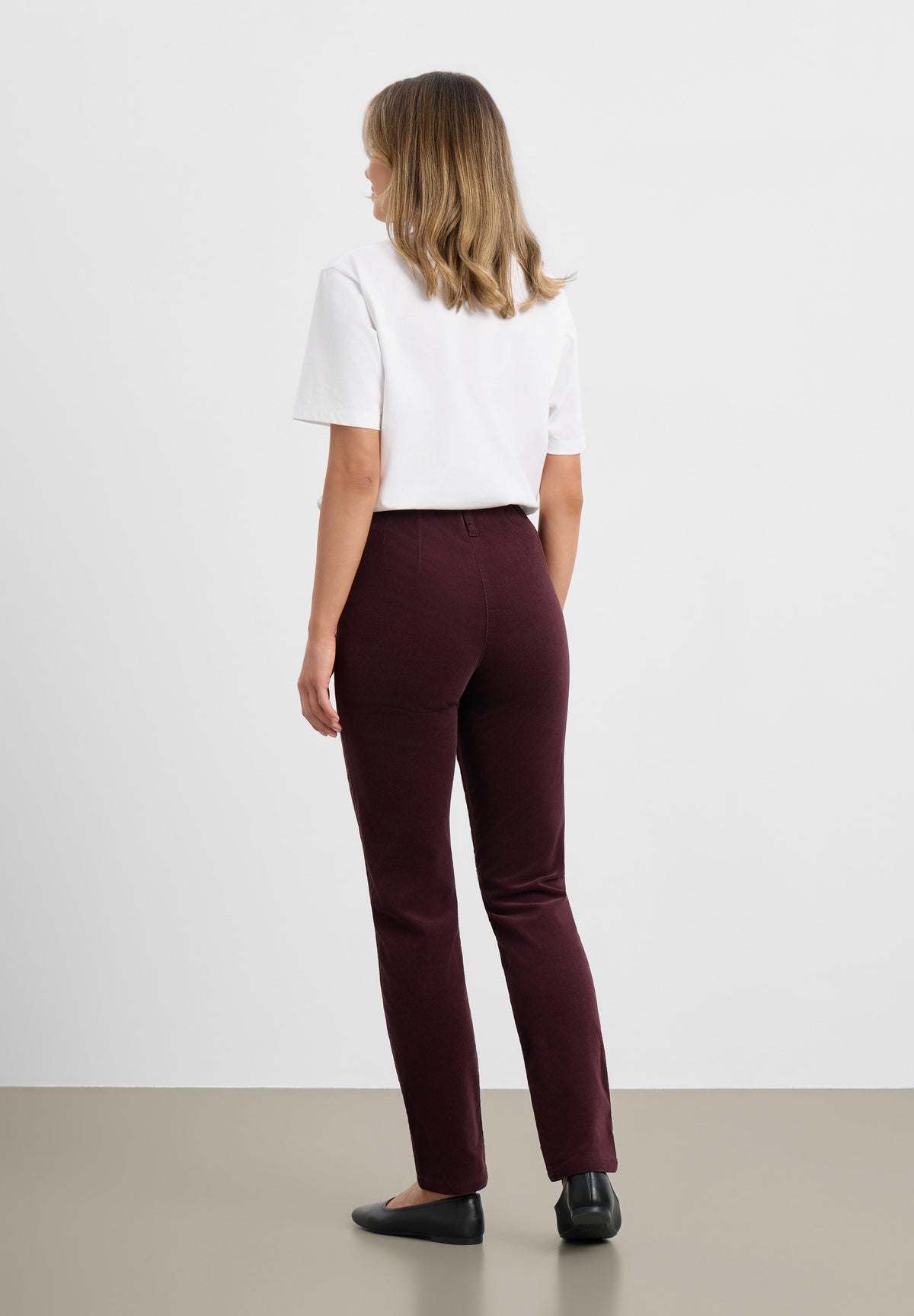 LAURIE Kelly Regular sametti - Medium Length Regular 68000 Dark Plum