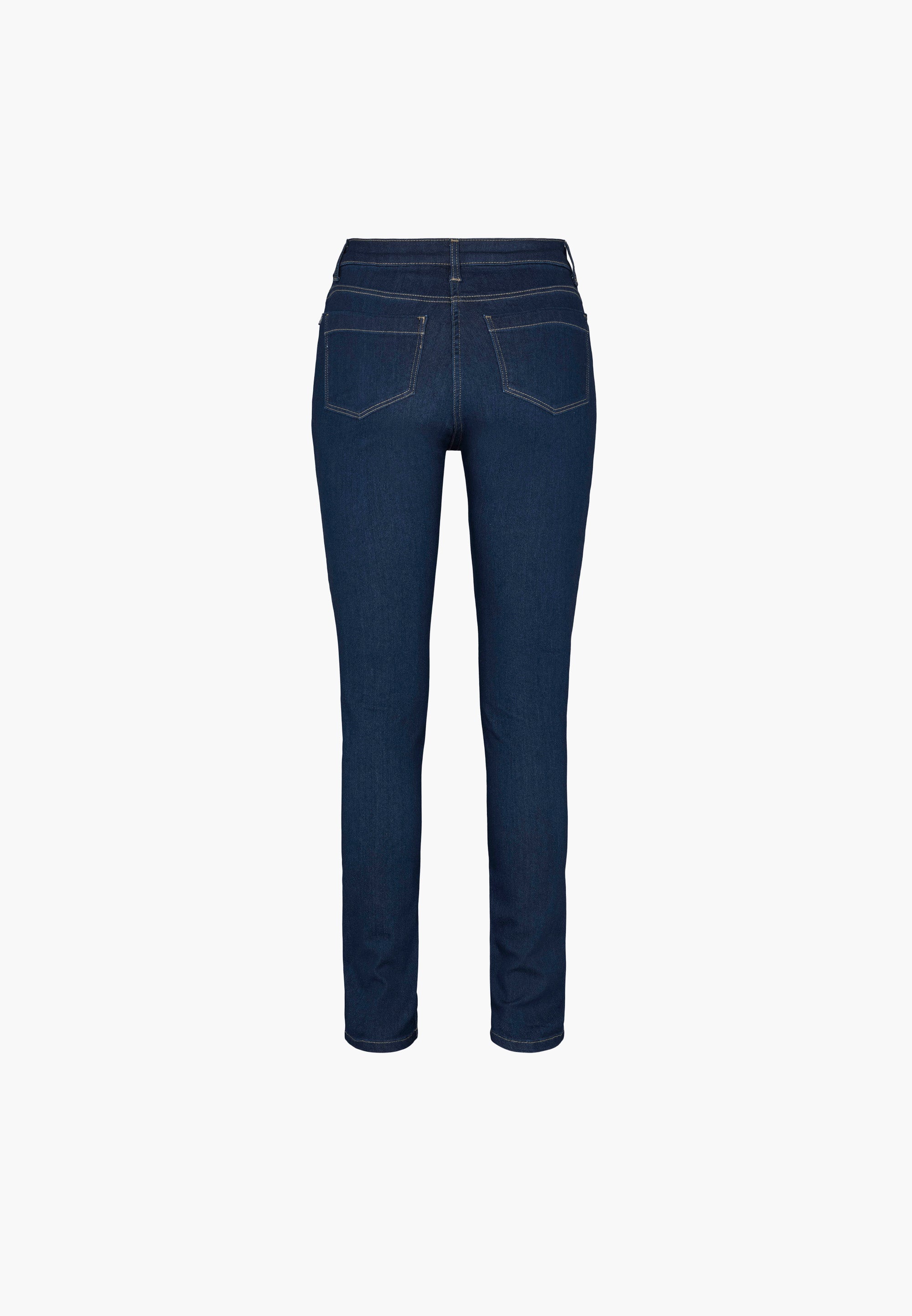 LAURIE  Laura Slim - Medium Length Trousers SLIM 49501 Dark Blue Denim