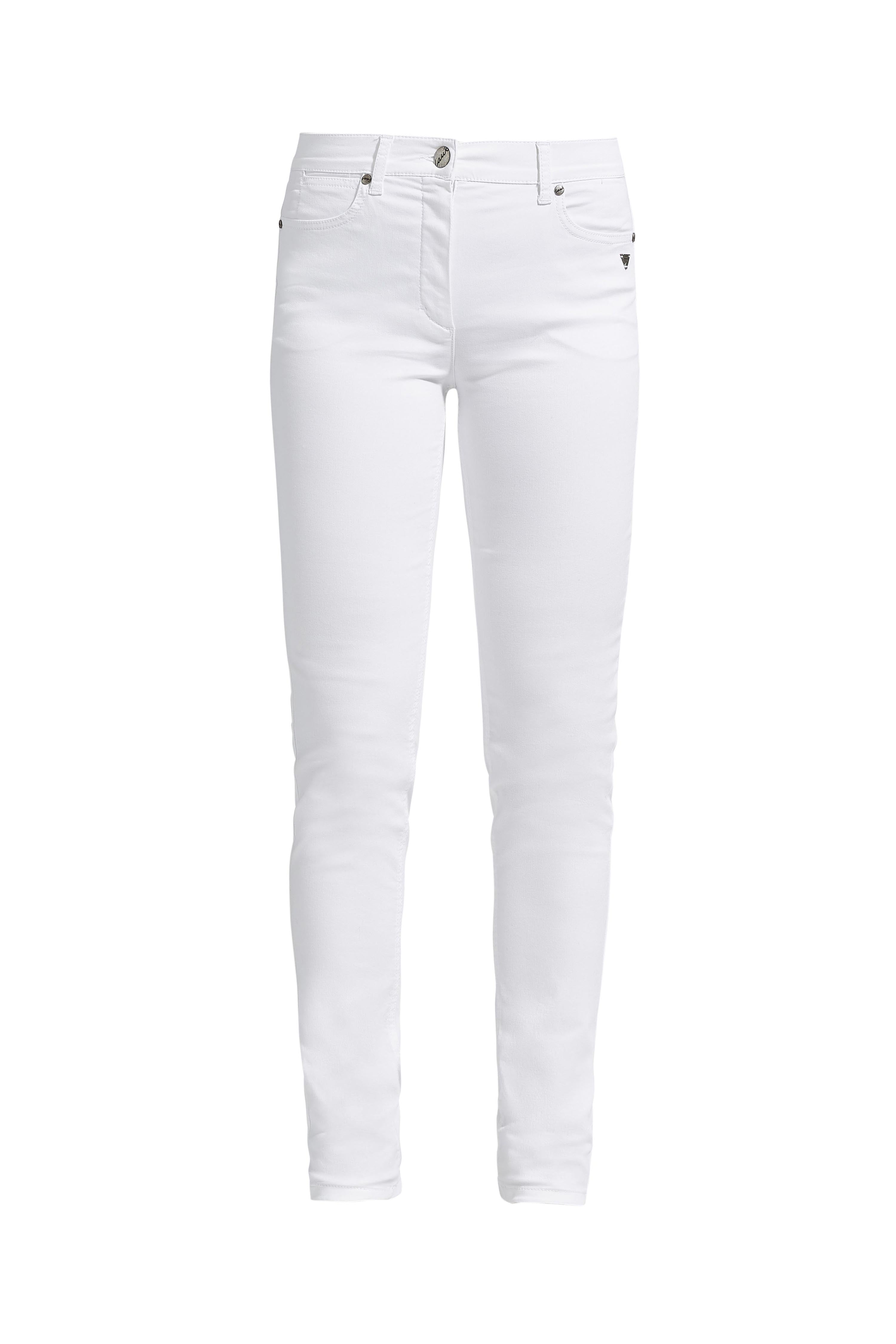 LAURIE Laura Slim - Medium Length Trousers SLIM 10100 White
