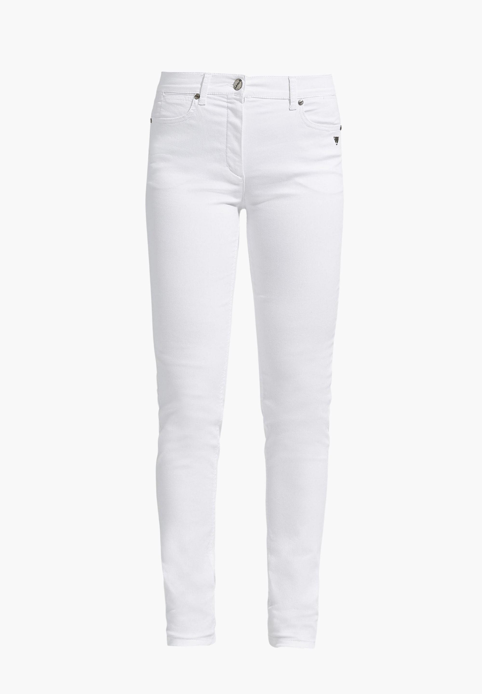 LAURIE Laura Slim - Medium Length Trousers SLIM 10100 White