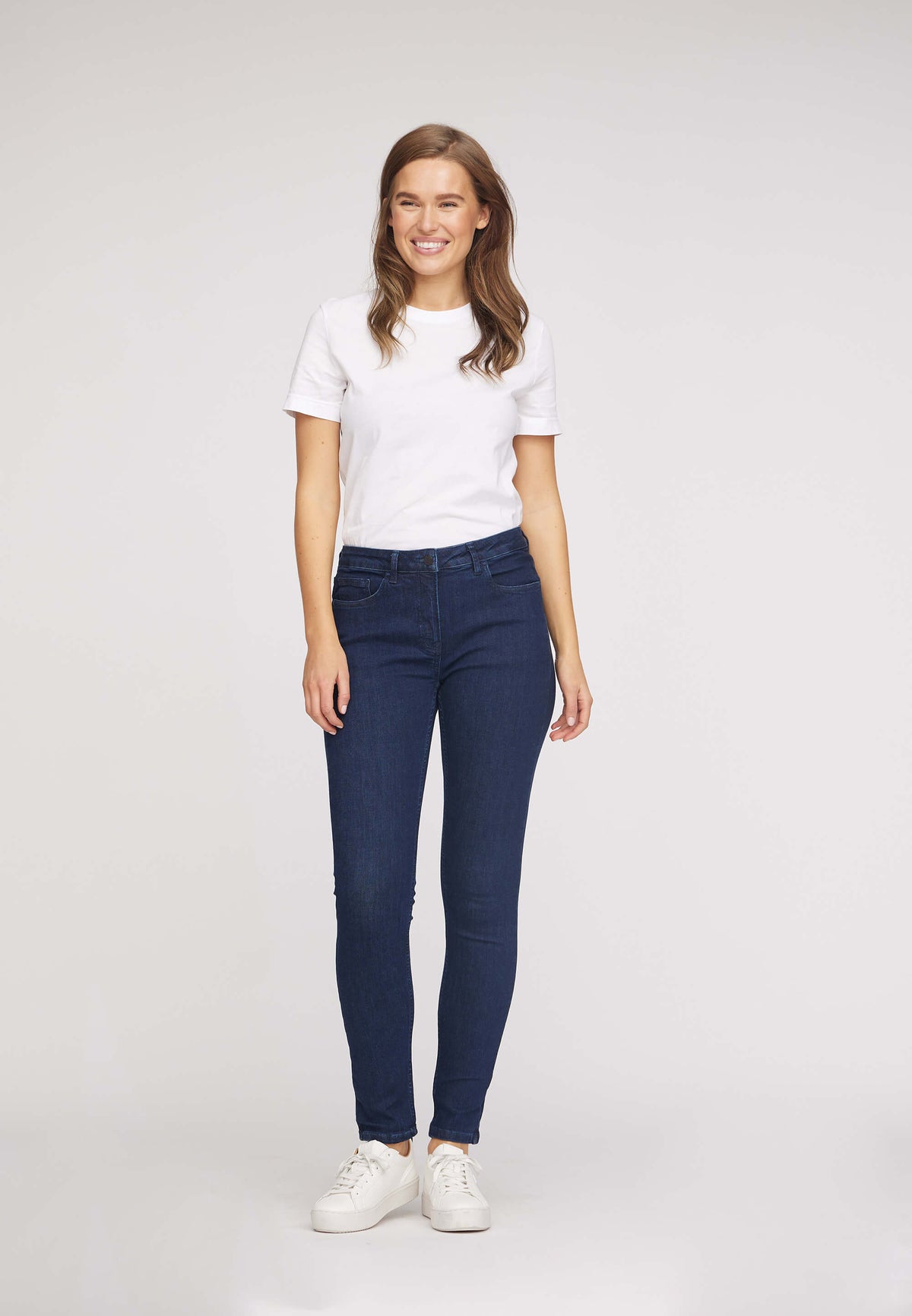 LAURIE Laura Slim - Medium Length - Ecolabel Slim 49505 Dark Blue Denim