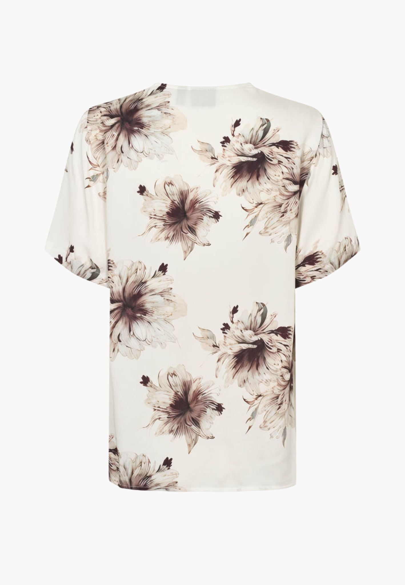 LAURIE Naja Blouse - SS Relaxed 68013 Bloom Plum Print