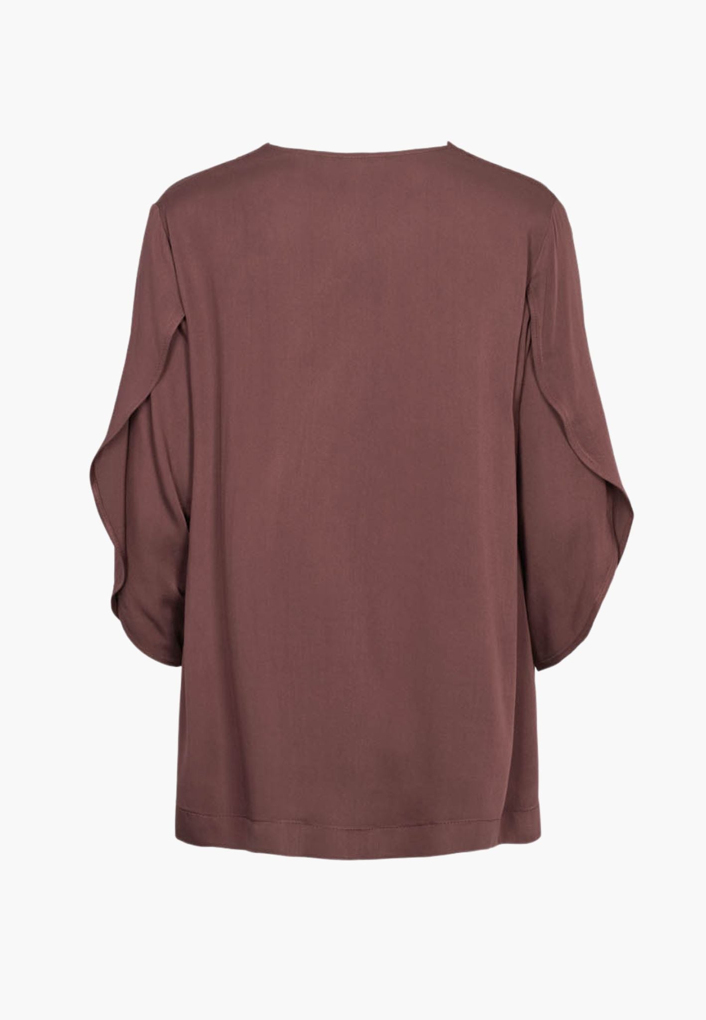 LAURIE Nelly Blouse - 3/4 Sleeves Relaxed 68000 Dark Plum