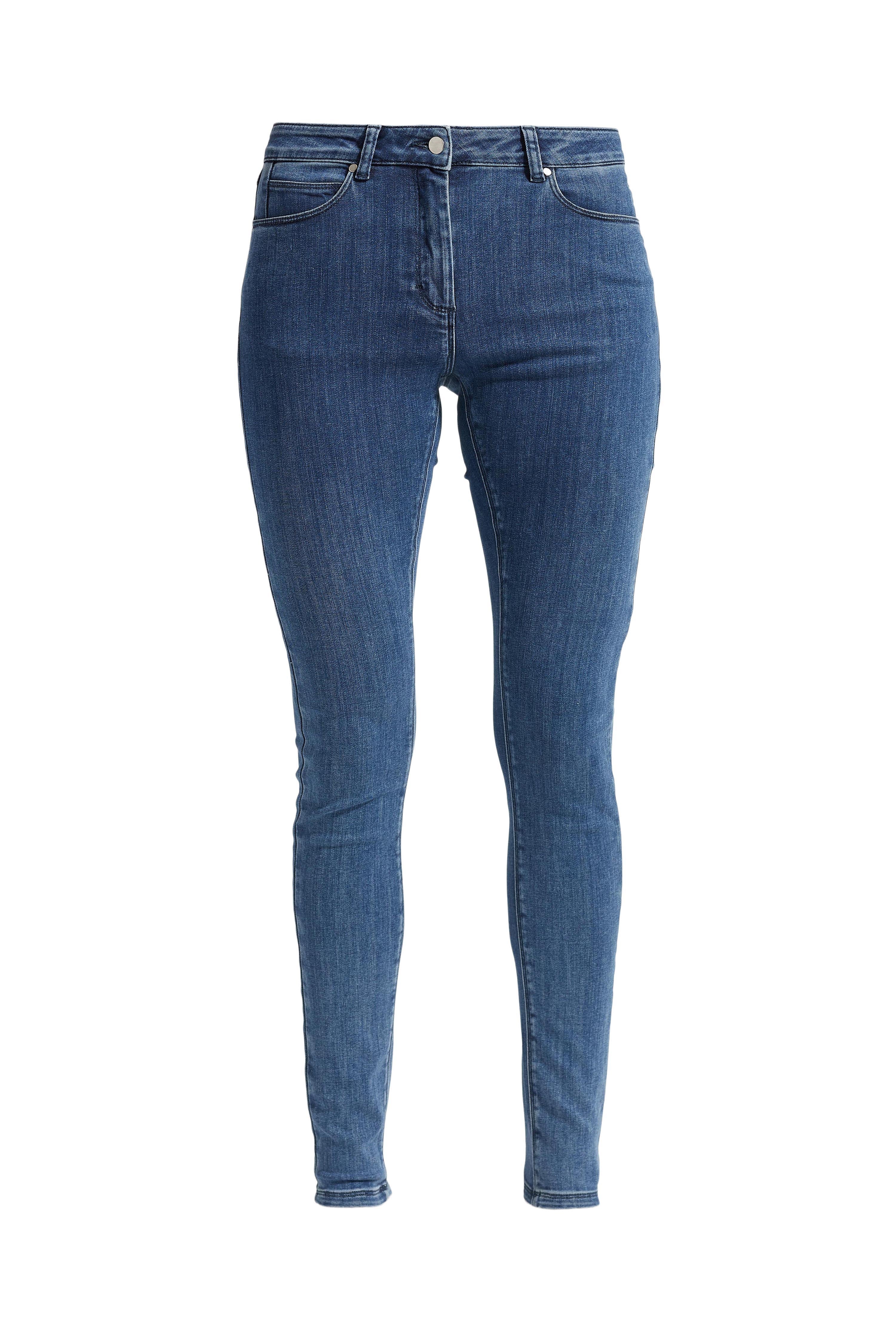 LAURIE Olivia Skinny - Medium Length Trousers SKINNY 45504 Medium Blue Denim