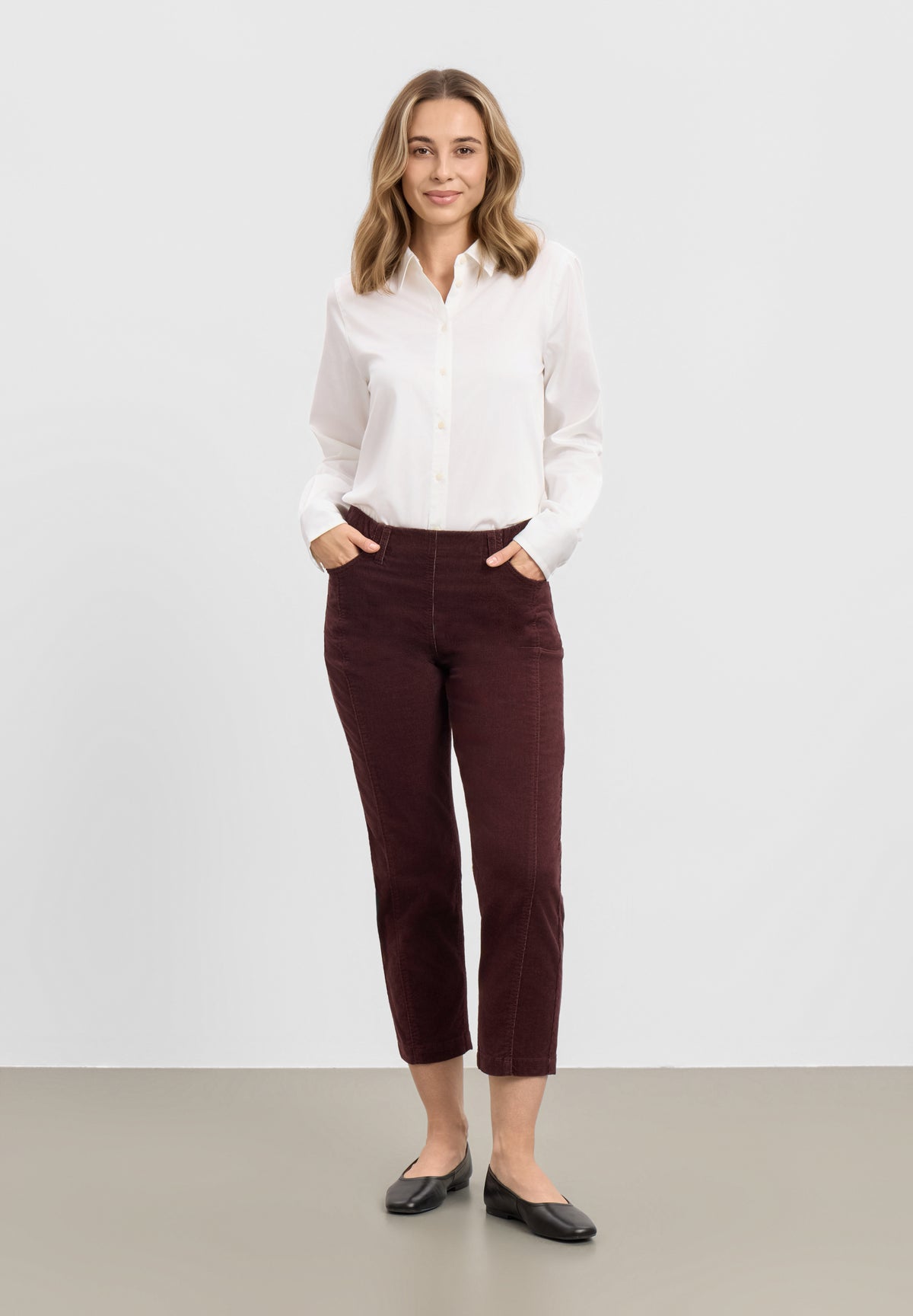 LAURIE Piper Pure Regular Sametti - Cropped Regular 68000 Dark Plum